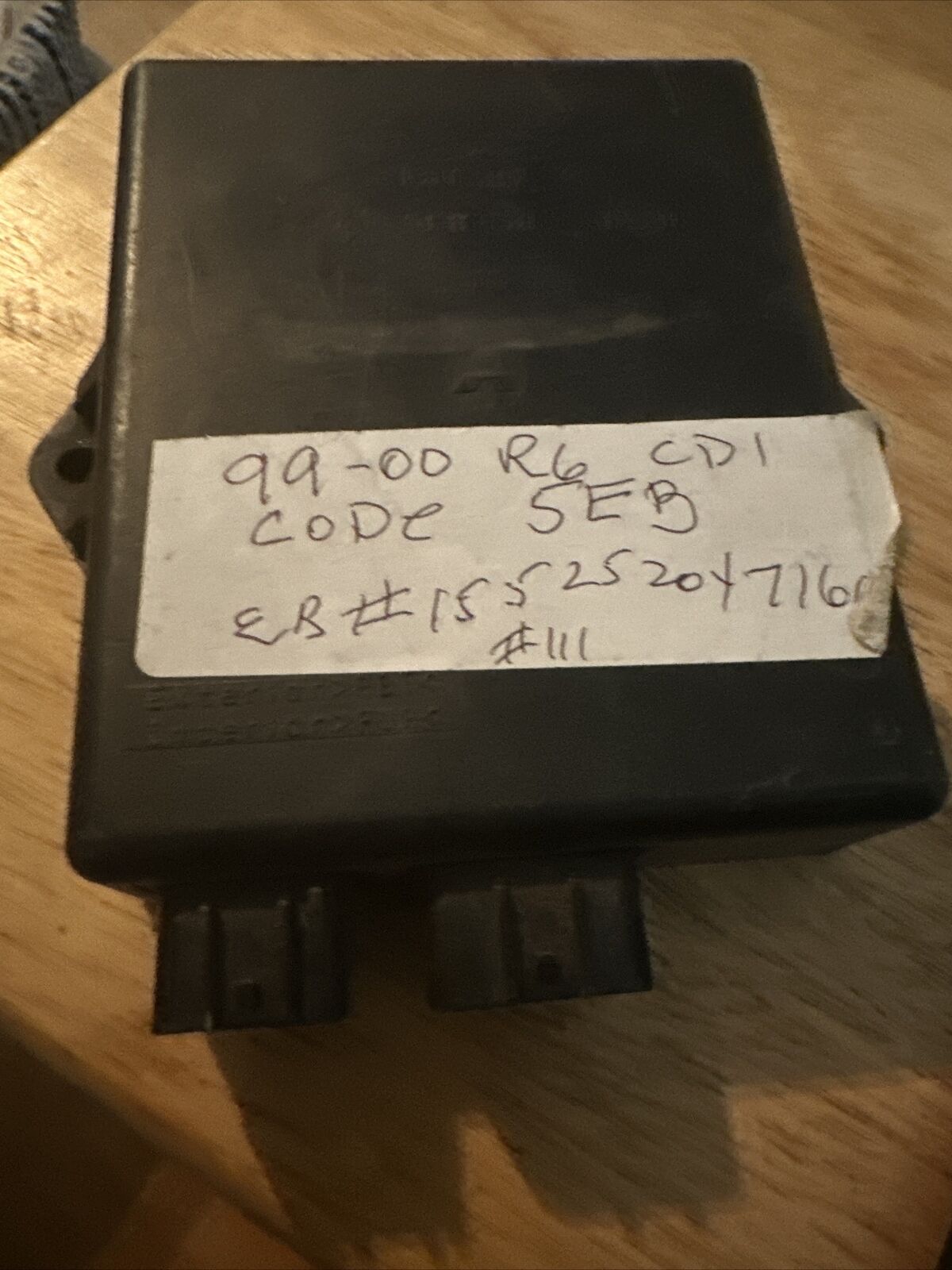 SOLD 99 - 02 Yamaha YZF R6 ECU Black Box ECM CDI 5EB Soon to Part Complete Bike