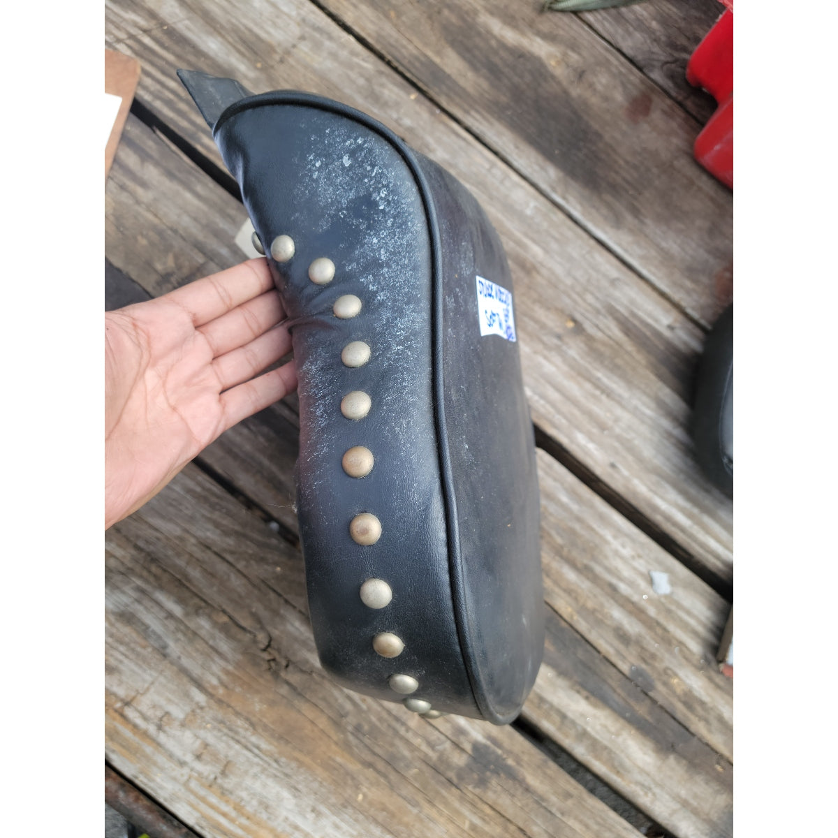 Harley-Davidson Softail Studded Rear Back Passenger Seat Pad Pillion Harley Davidson