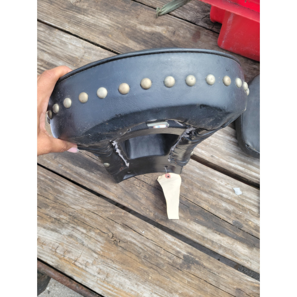 Harley-Davidson Softail Studded Rear Back Passenger Seat Pad Pillion Harley Davidson