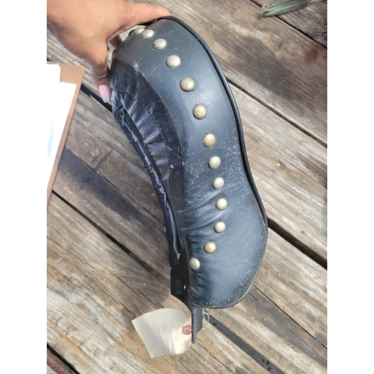 Harley-Davidson Softail Studded Rear Back Passenger Seat Pad Pillion Harley Davidson
