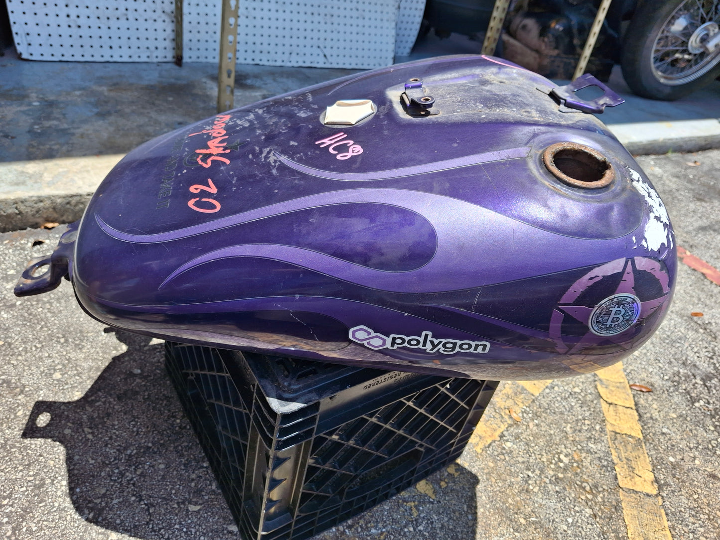 Honda Shadow 750 Gas Tank Fuel Petrol Cell VT VT750 Off of 02