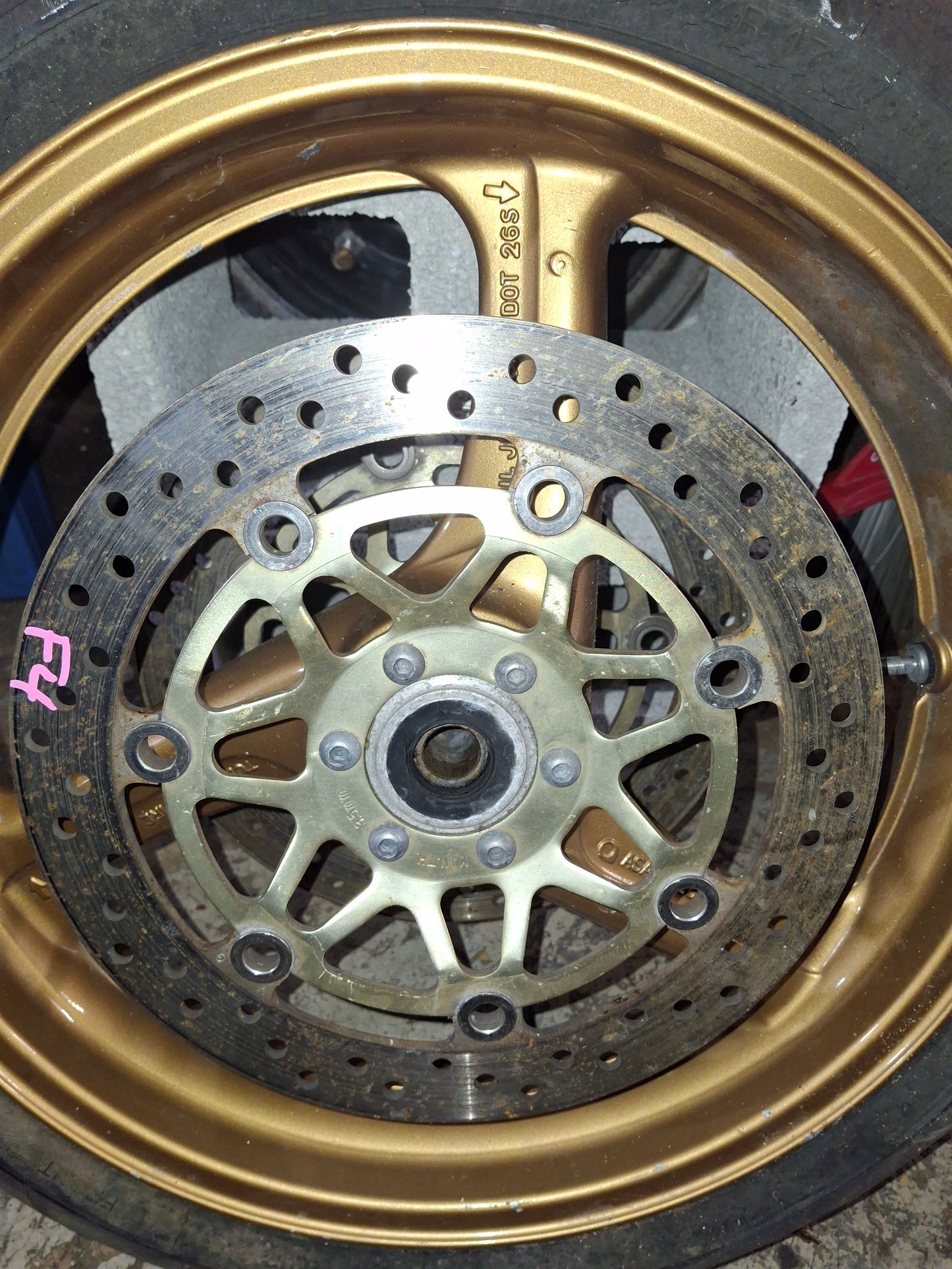 Honda CBR 600 F4 Front Rim & Rotors Wheel Rotor CBR600