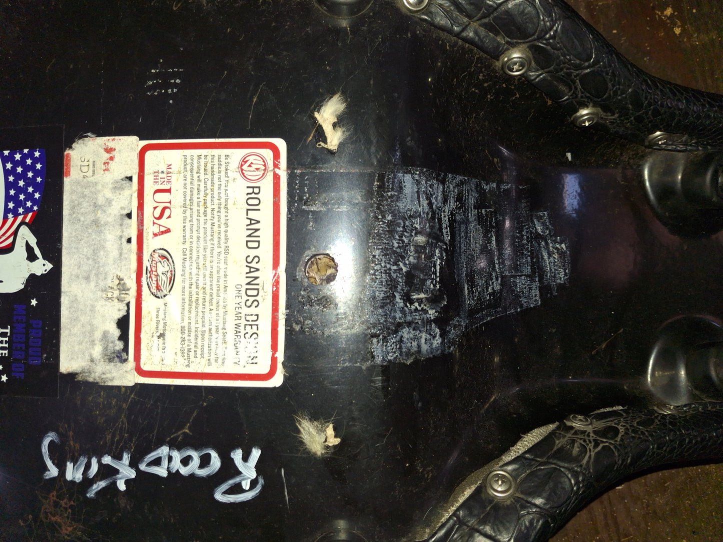 1997-2007 Harley Road King & Street Glide Seat Gunfighter Type Gator Mustang - Free Shipping