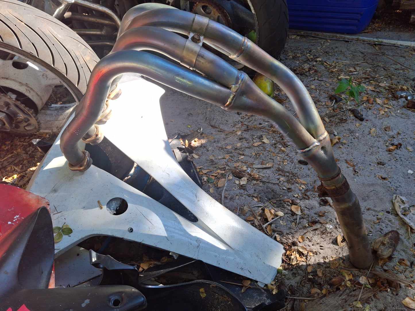 05 06 Suzuki GSXR 1000 Exhaust Header Pipes GSXR1000 Head Pipe 41G1A