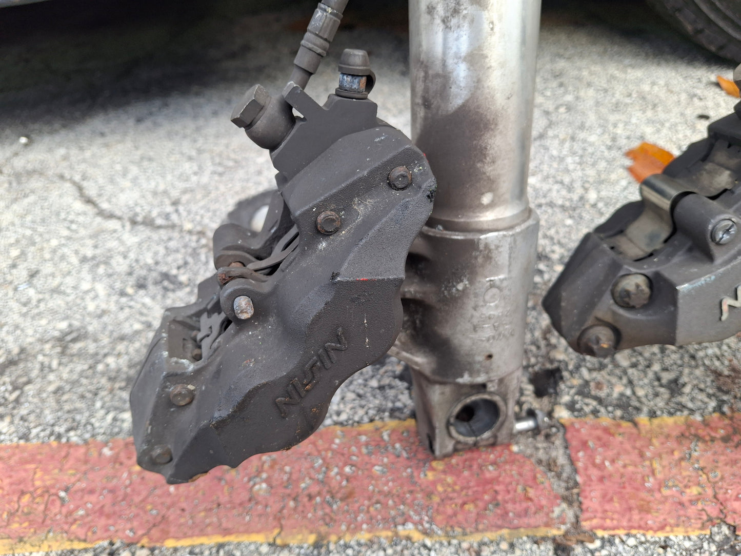 93 94 Honda CBR900RR Forks Clip-Ons Calipers Triple Tree Master Cylinder 900RR MWO