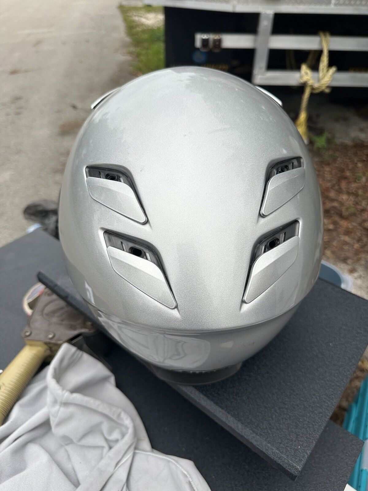 SOLD SOLD Shoei RF1100 Full Face Motorcycle Helmet Large Silver