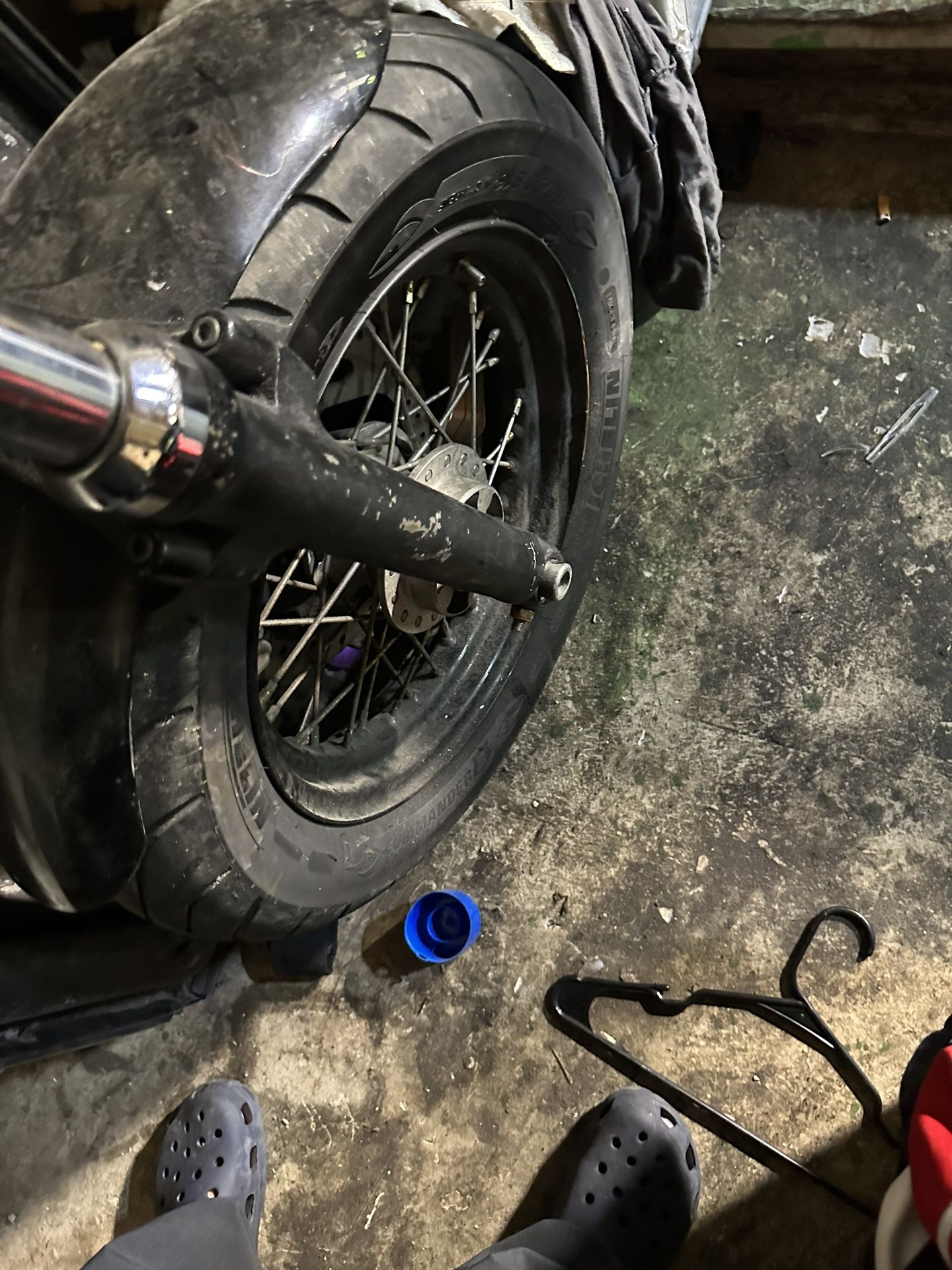SOLD SOLD Harley-Davidson Sportster 48 Forks Suspension and Spoke Front Rim Wheel Fender Harley Davidson