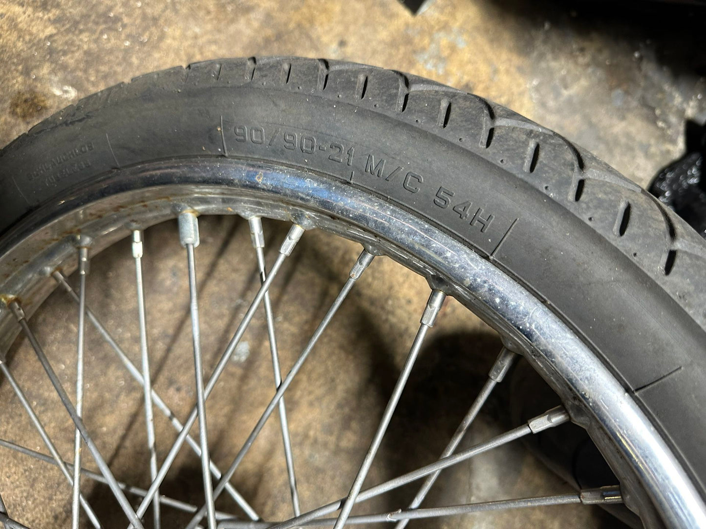 Harley-Davidson Front Rim Wheel Tire (marginal) 21 inch Harley Davidson