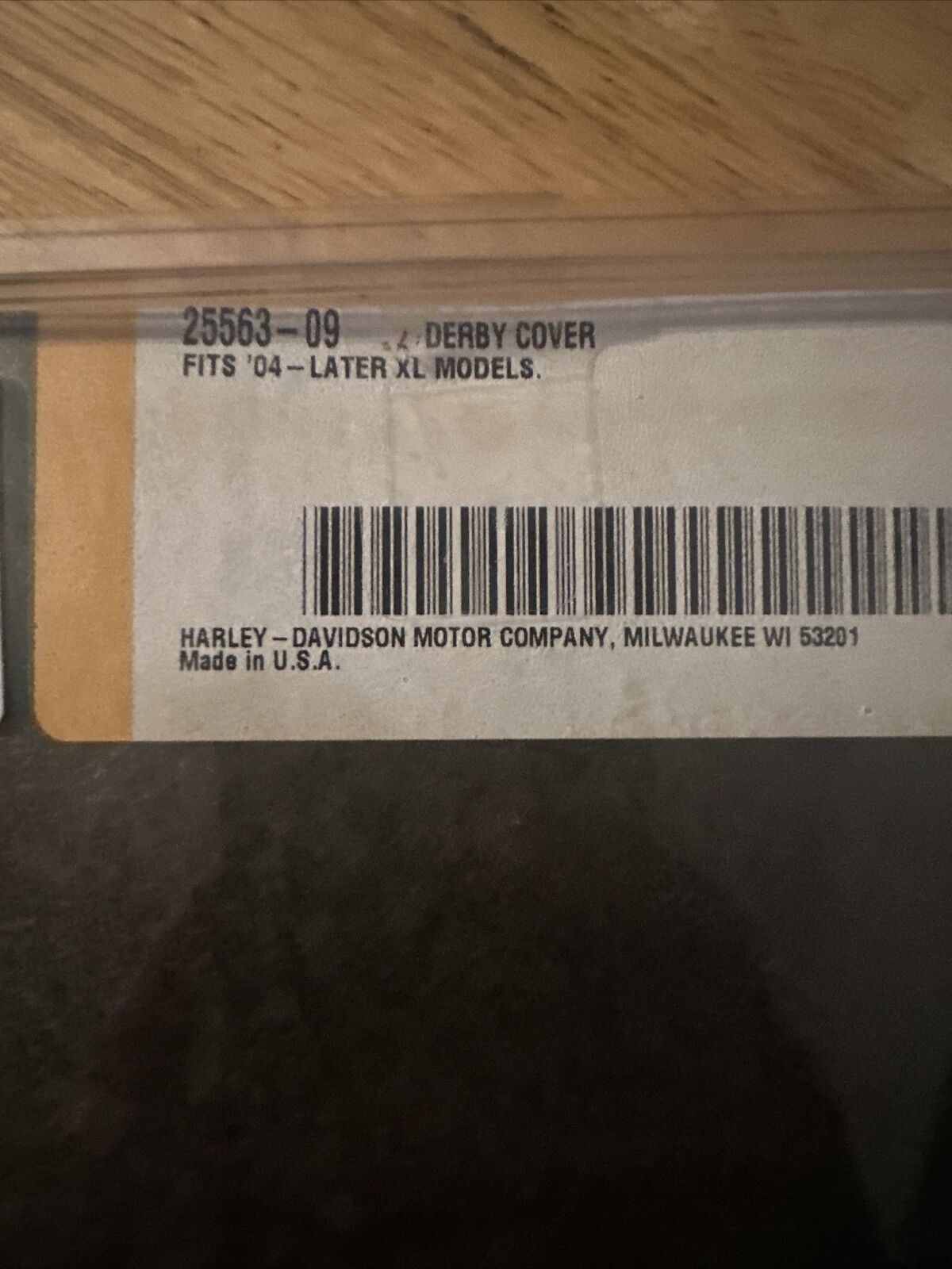 04 up Harley Davidson Sportster Derby Cover 25563-09 6 Hole Primary Cover XL OEM Harley-Davidson Sporty