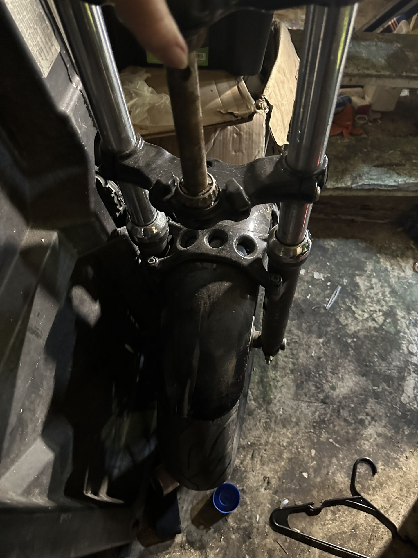 SOLD SOLD Harley-Davidson Sportster 48 Forks Suspension and Spoke Front Rim Wheel Fender Harley Davidson