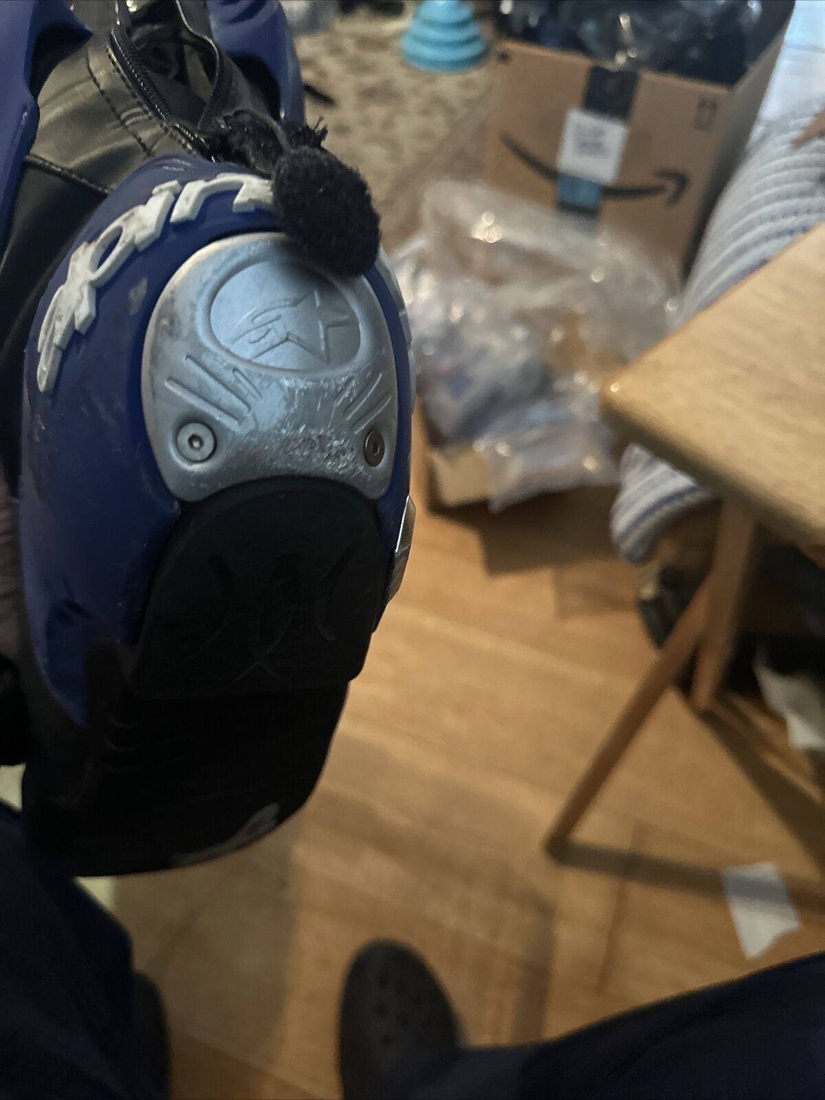 SOLD Alpinestars Leather Motorcycle Racing Boots Men's Size 12 Euro Size 47