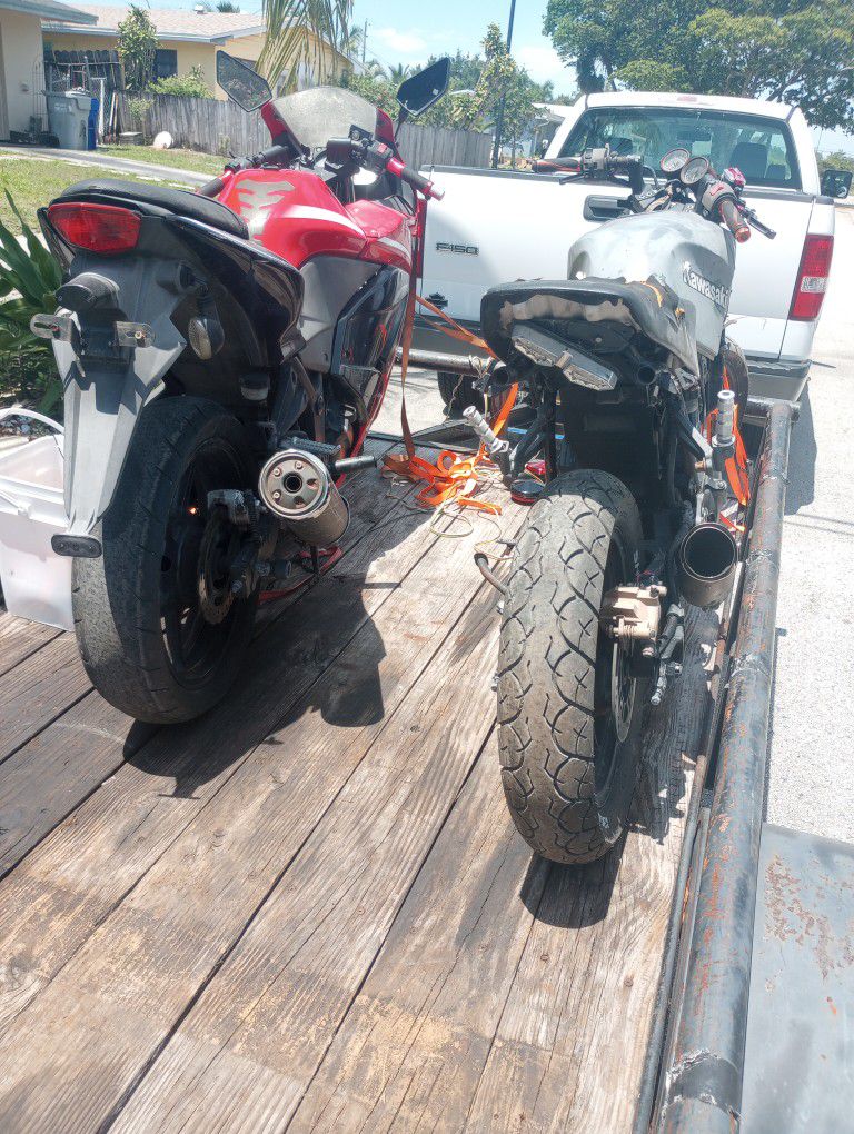 SOLD SOLD 2012 Kawasaki Ninja 250 EX250 Parts Bike / For Export Certificate Of Destruction Title Finance Available