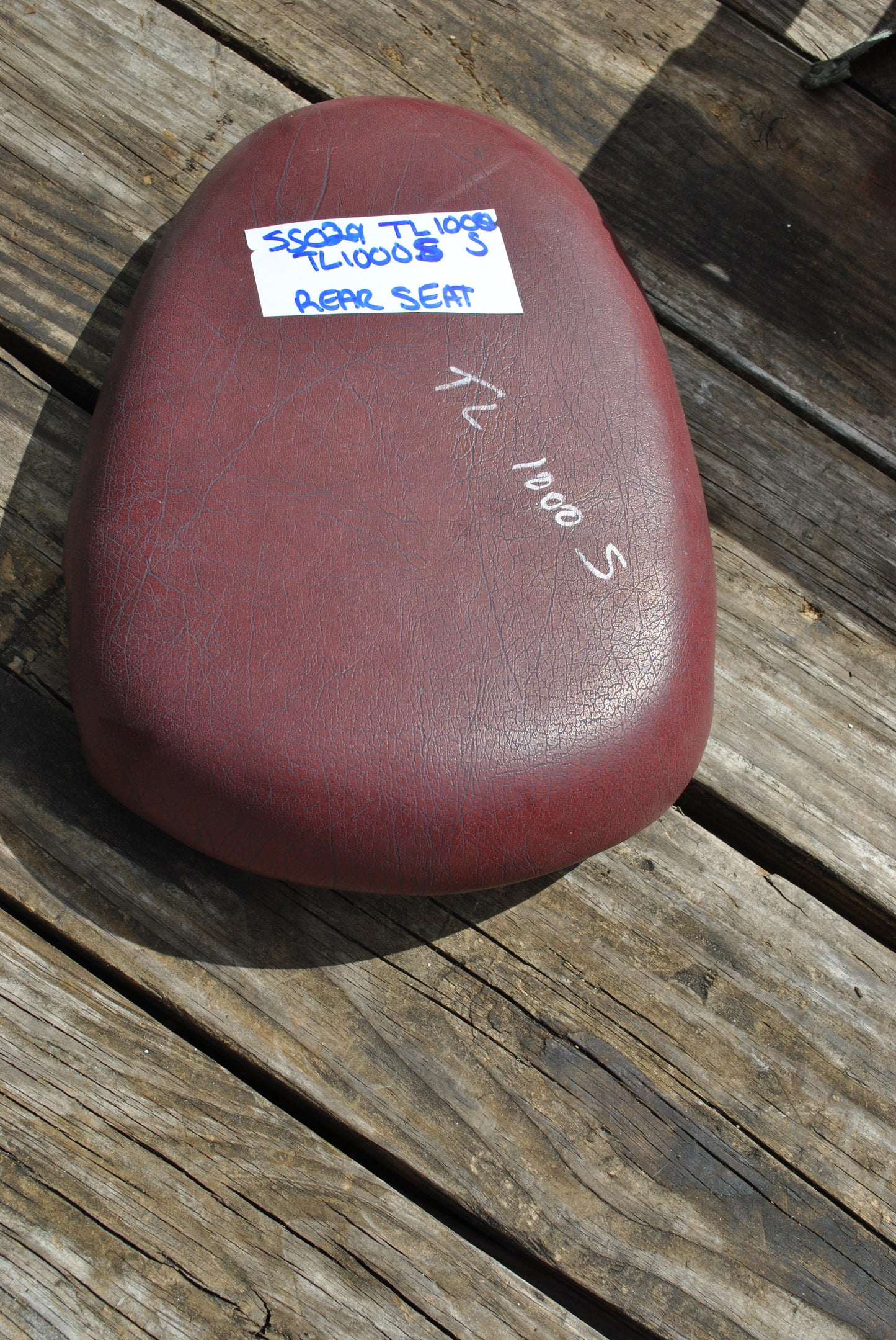 97 - 01 Suzuki TL1000S TL 1000 S Rear Back Passenger Seat Pad Pillion