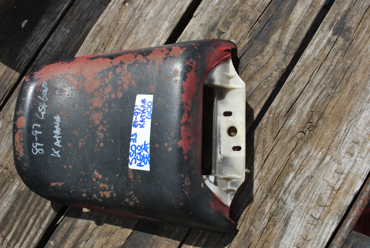 88 - 97 Suzuki Katana 600 Rear Back Passenger Seat pad Pillion GSX600 GSX600R