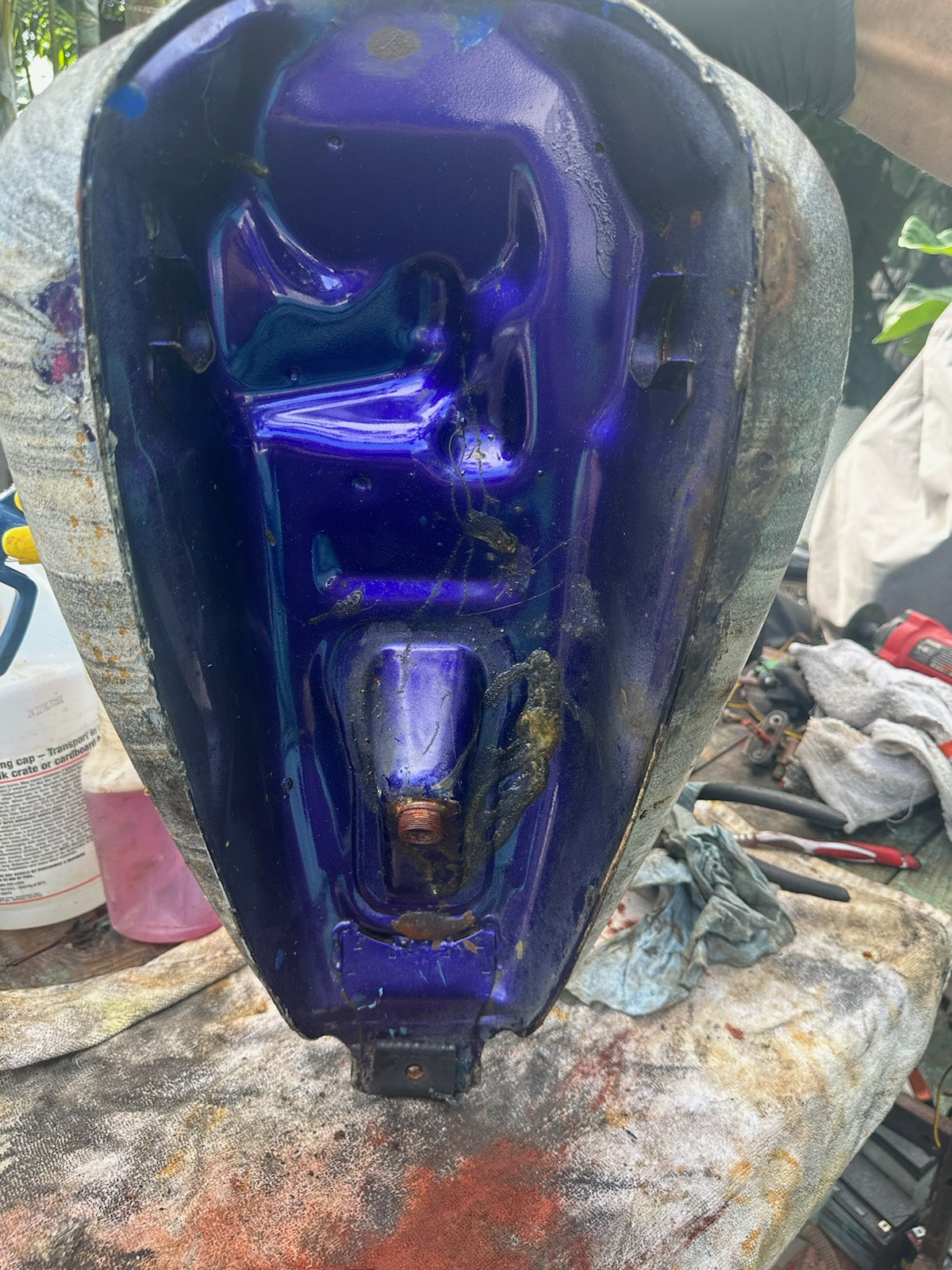 SOLD Honda Shadow 600 VT600 Gas Fuel Petrol Tank Will Sell Complete or for Parts - Bill of Sale