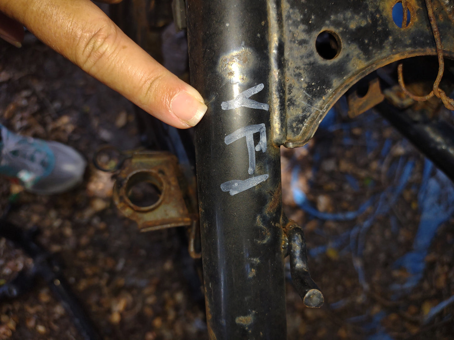 03 Yamaha V-Star 1100 VStar1100 Main Frame Chassis Vstar 1100 XVS 1100 XVS