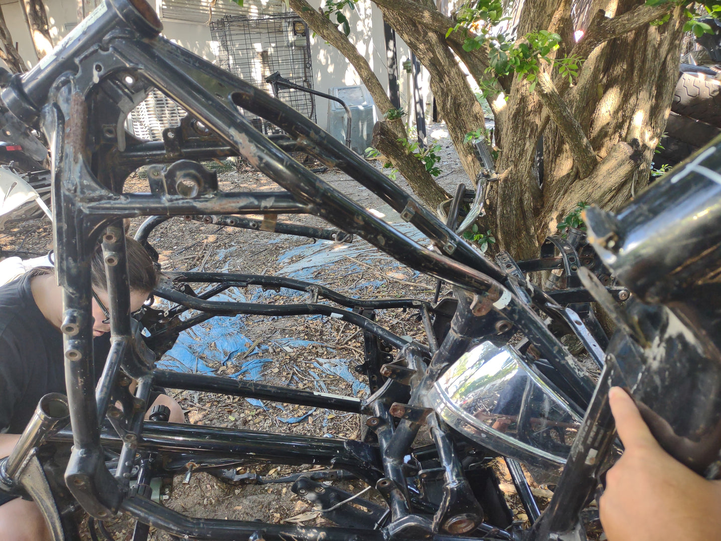 05 Yamaha V-Star 650 VStar 650 Main Frame Chassis XVS650 XVS BOS