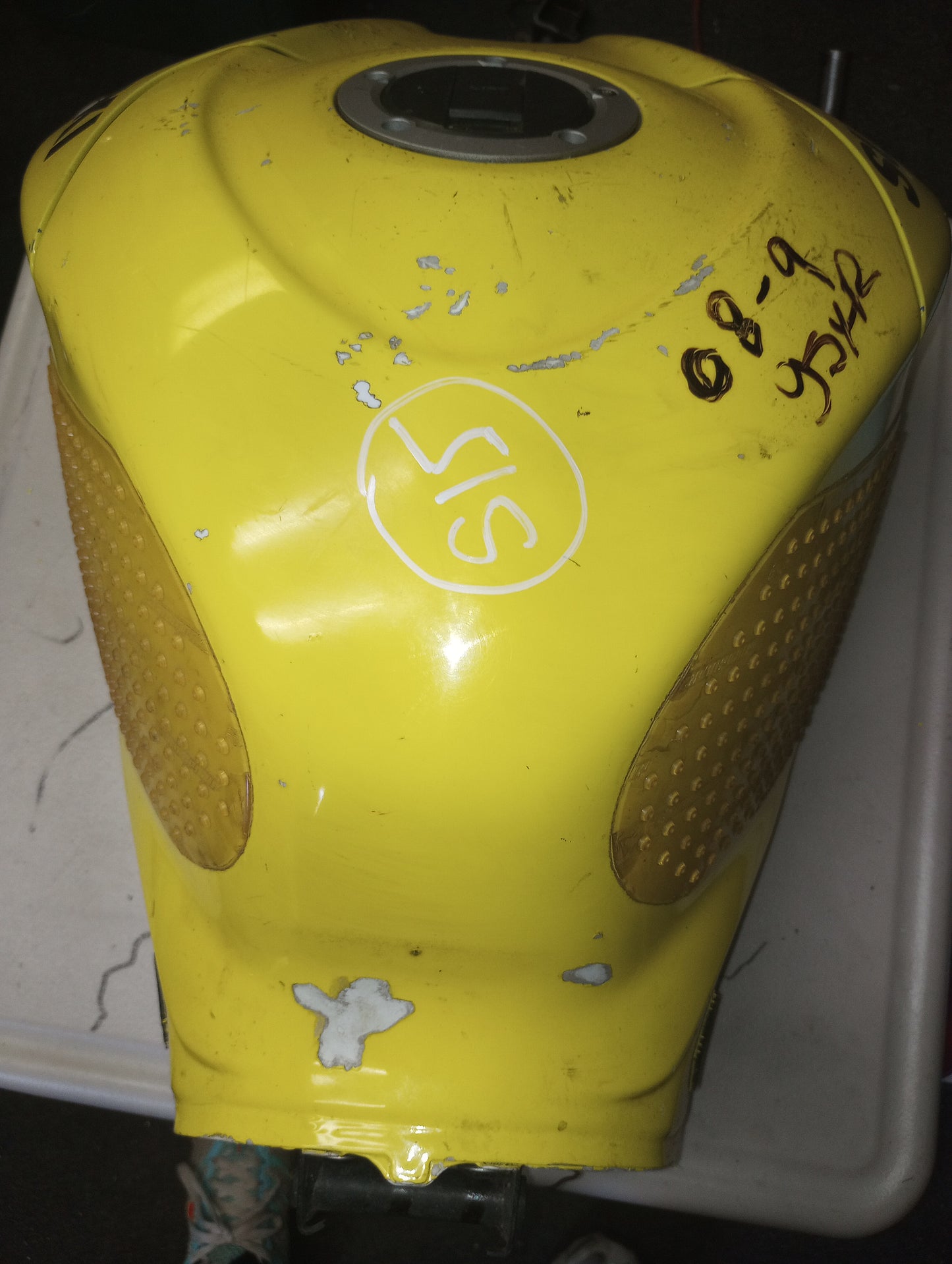 08 09 Suzuki GSXR600 GSXR 600 750 Gas Fuel Petrol Tank With Plastic Cover Free Shipping