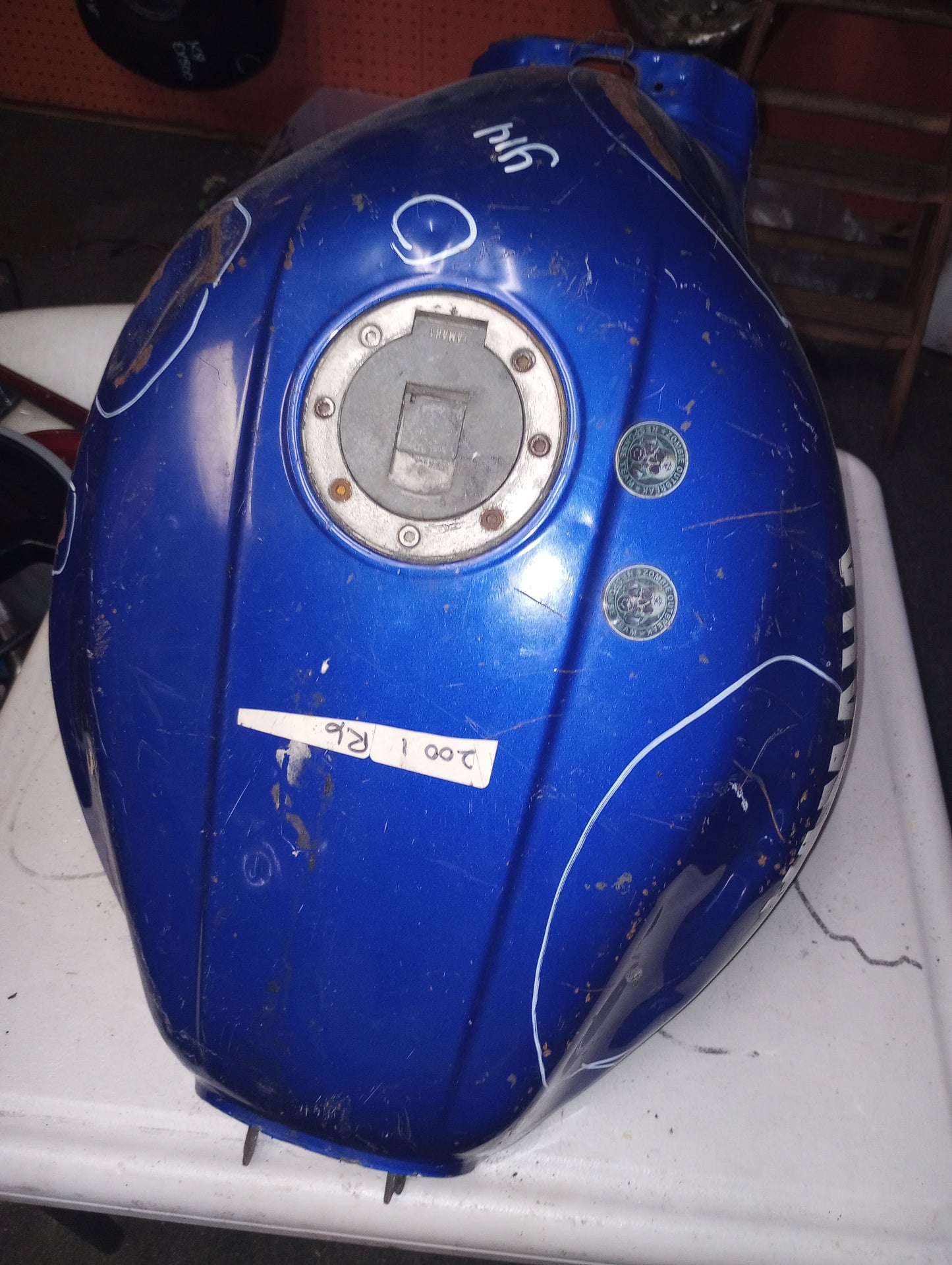 Yamaha YZF 600 Gas Tank Fuel Petrol Call Reservoir YZF600