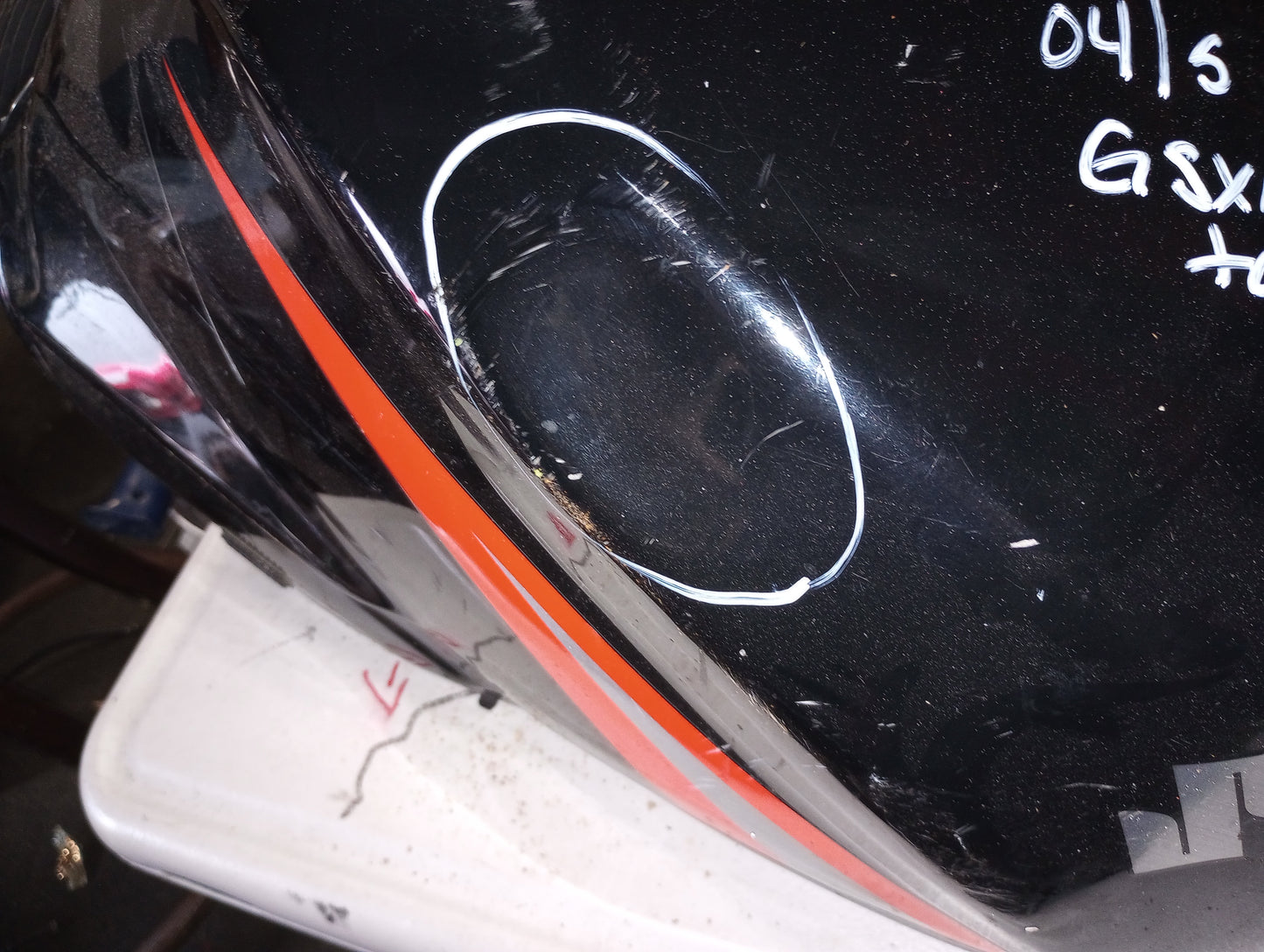 04 05 Suzuki GSXR 600 750 Gas Tank Fuel Petrol Cell GSXR600 GSXR750