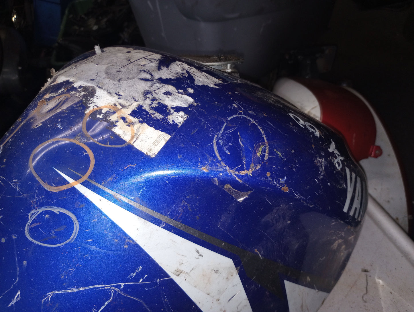 Yamaha YZF 600 Gas Tank Fuel Petrol Cell Reservoir YZF600