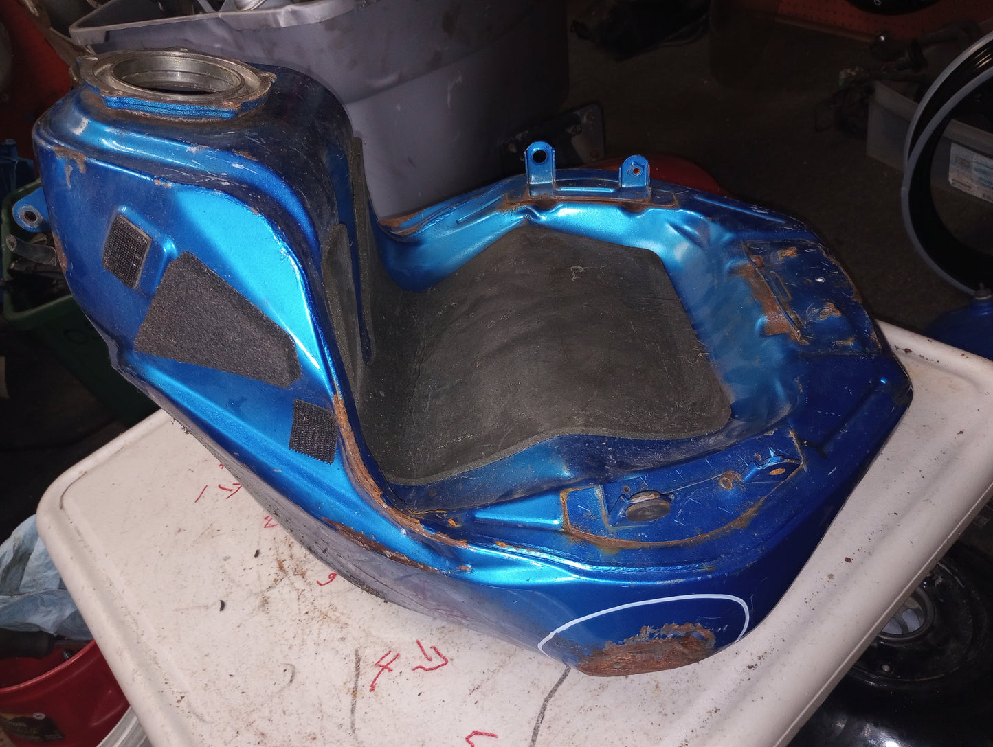 09-12 Kawasaki ZX-6R ZX-6 Gas Tank Fuel Petrol Cell ZX6 - Free Shipping