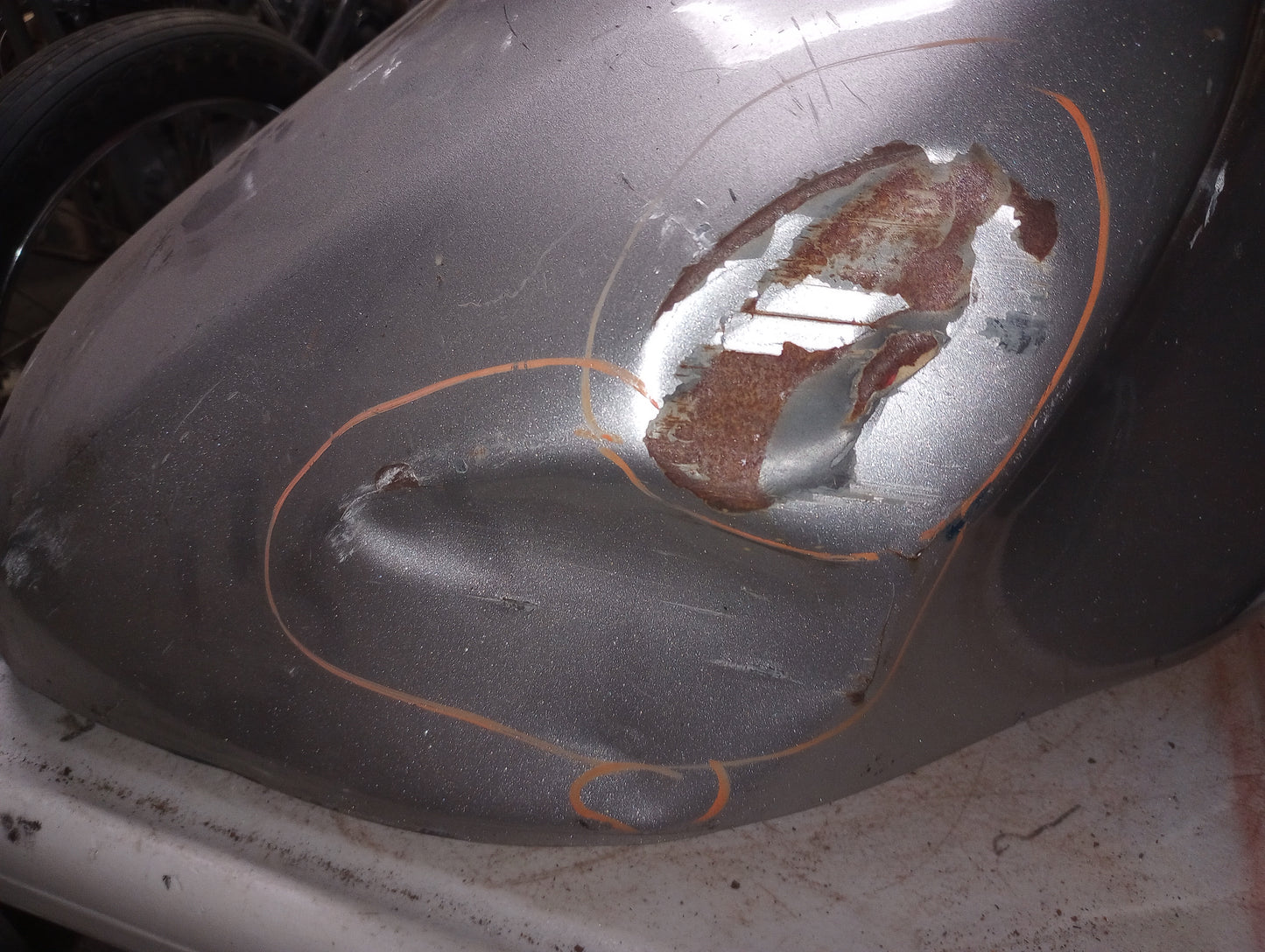 98-99 Kawasaki ZX-9 ZX9 Gas Tank Fuel Petrol Cell Ninja OEM Free Shipping ZX-9R