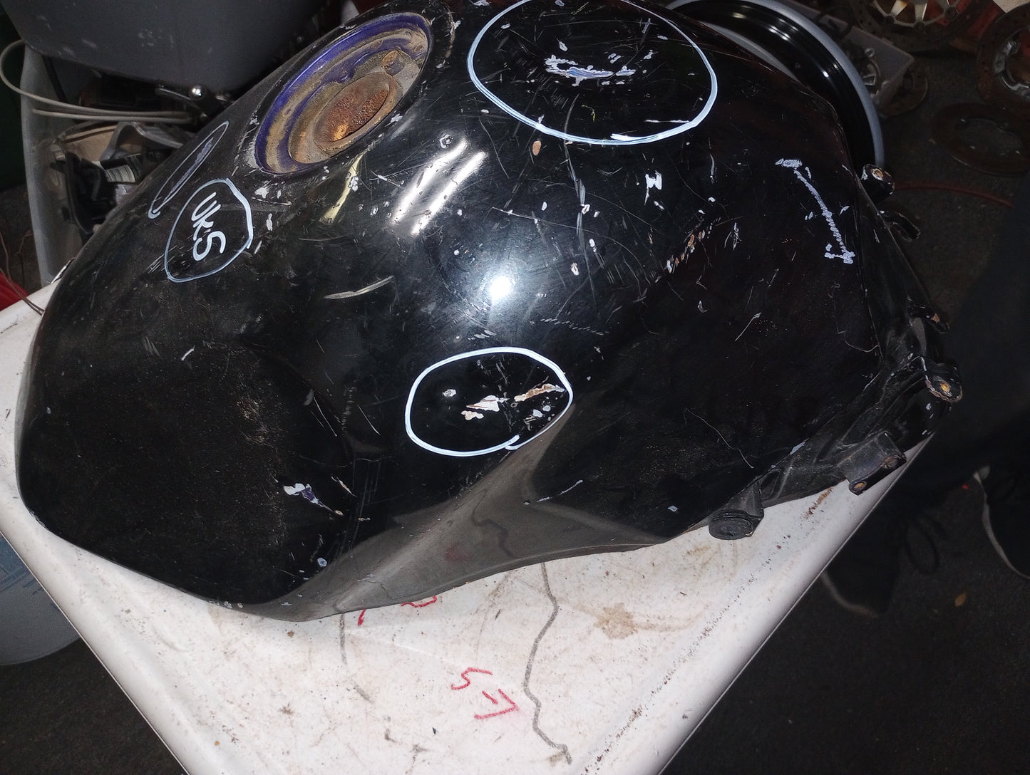 97 Kawasaki ZX6 ZX-6 ZX6E Gas Fuel Petrol Tank Ninja 600 OEM