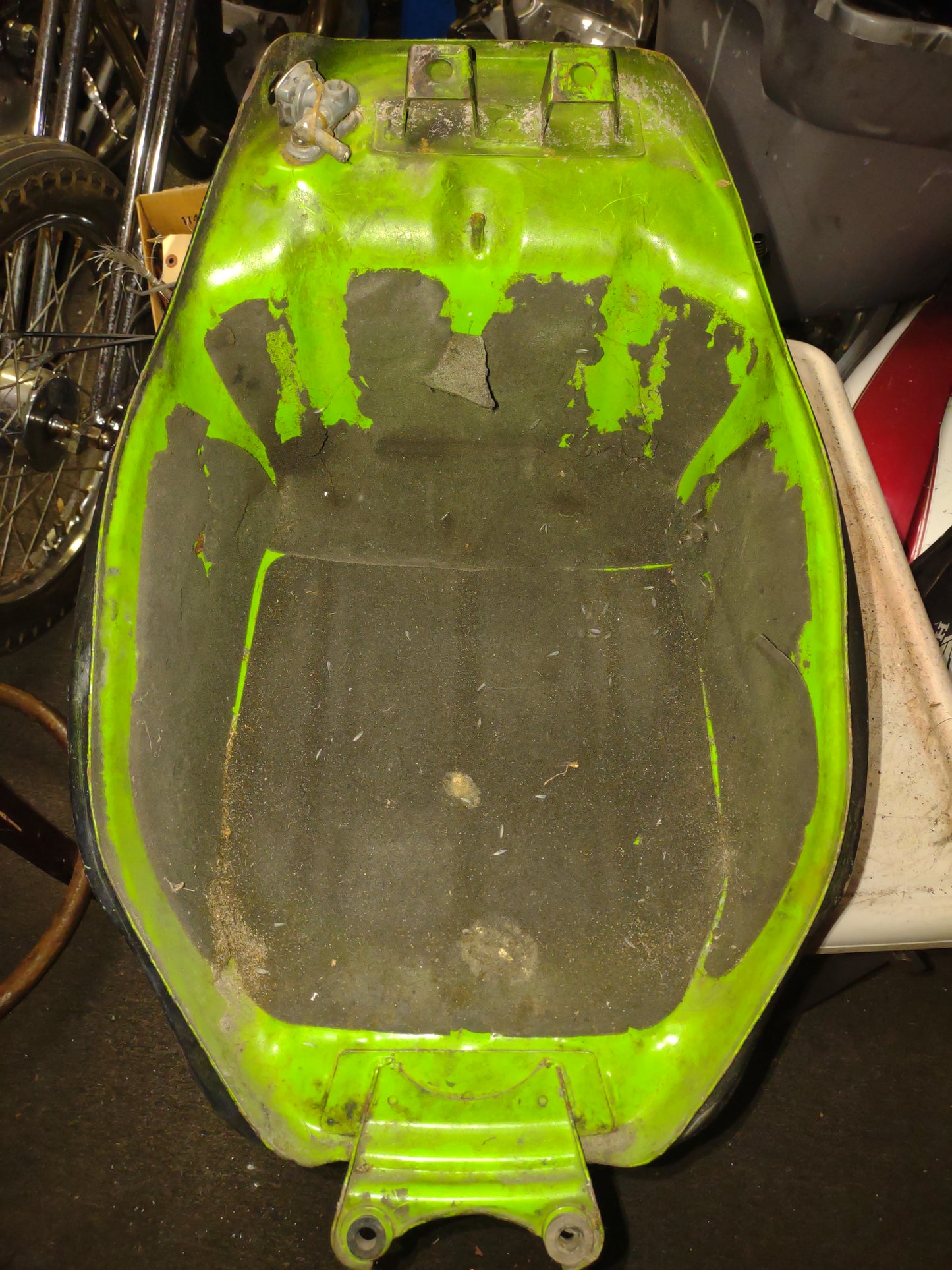 SOLD 96-03 Kawasaki ZX7 ZX-7 Gas Tank Fuel Petrol Cell Reservoir Ninja 750