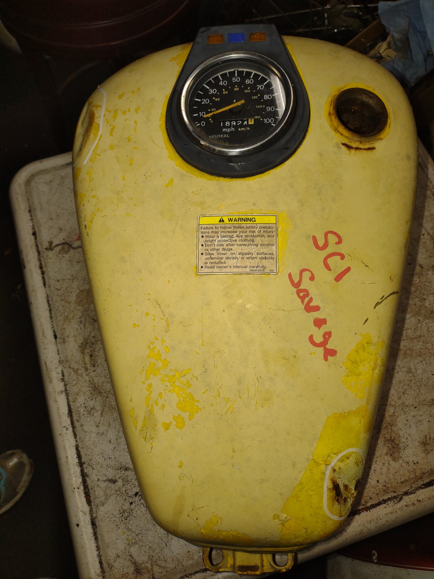 Suzuki Savage 650 Gas Fuel Petrol Tank Cell LS650 LS - Please Read Description