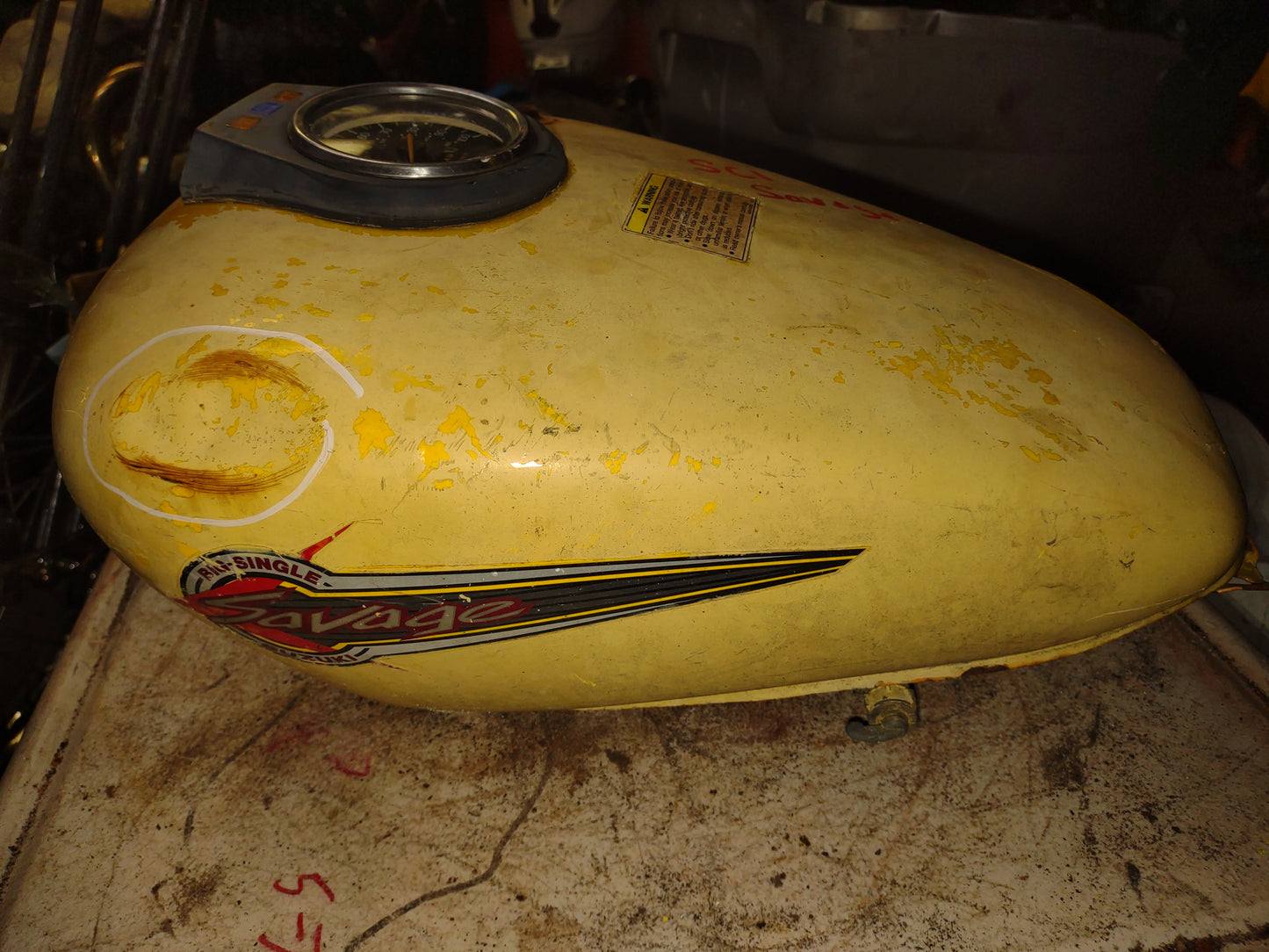 Suzuki Savage 650 Gas Fuel Petrol Tank Cell LS650 LS - Please Read Description