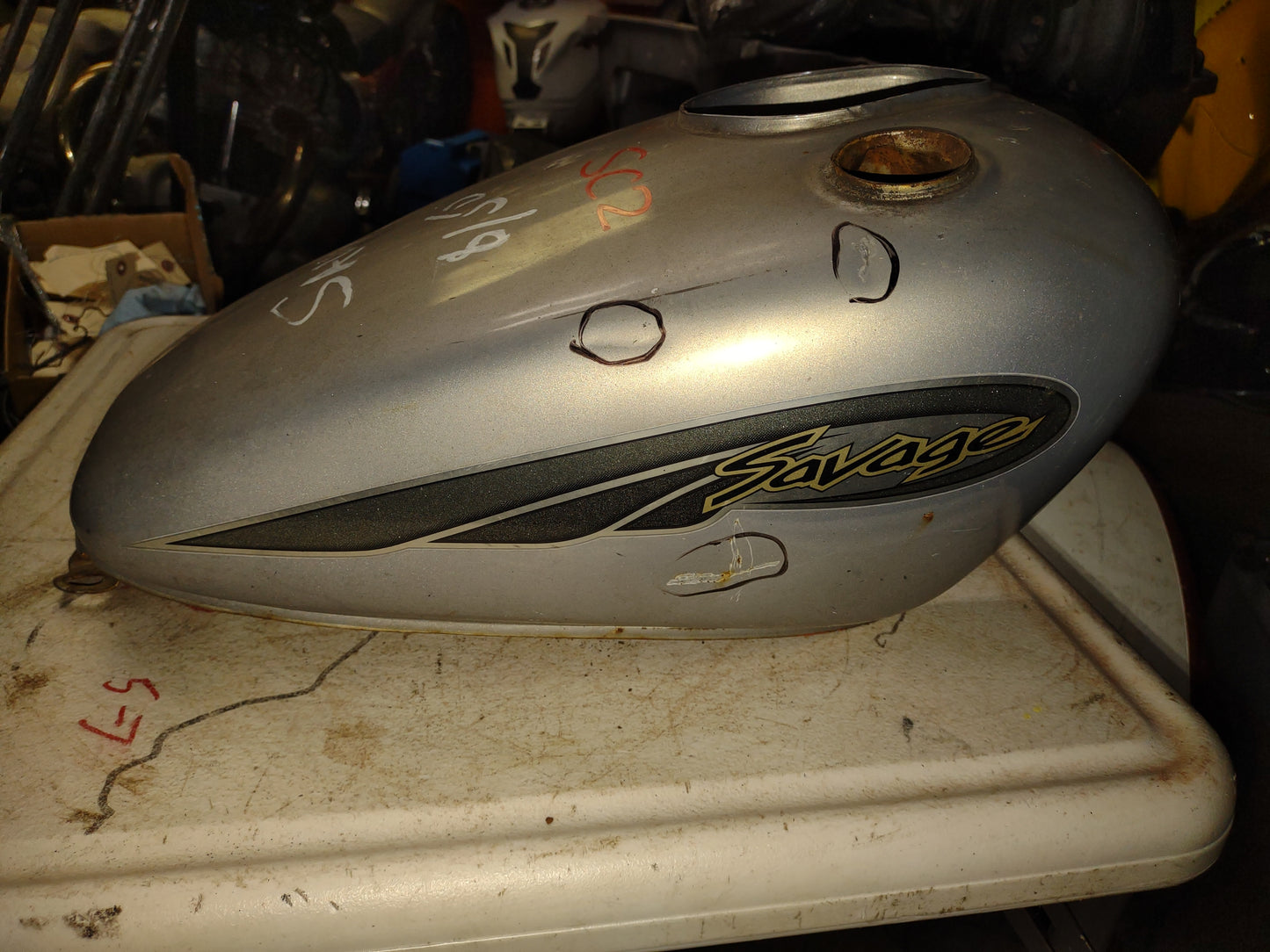 86 - 93 Suzuki Savage 650 LS LS650 Gas Tank Fuel Petrol Cell Reservoir