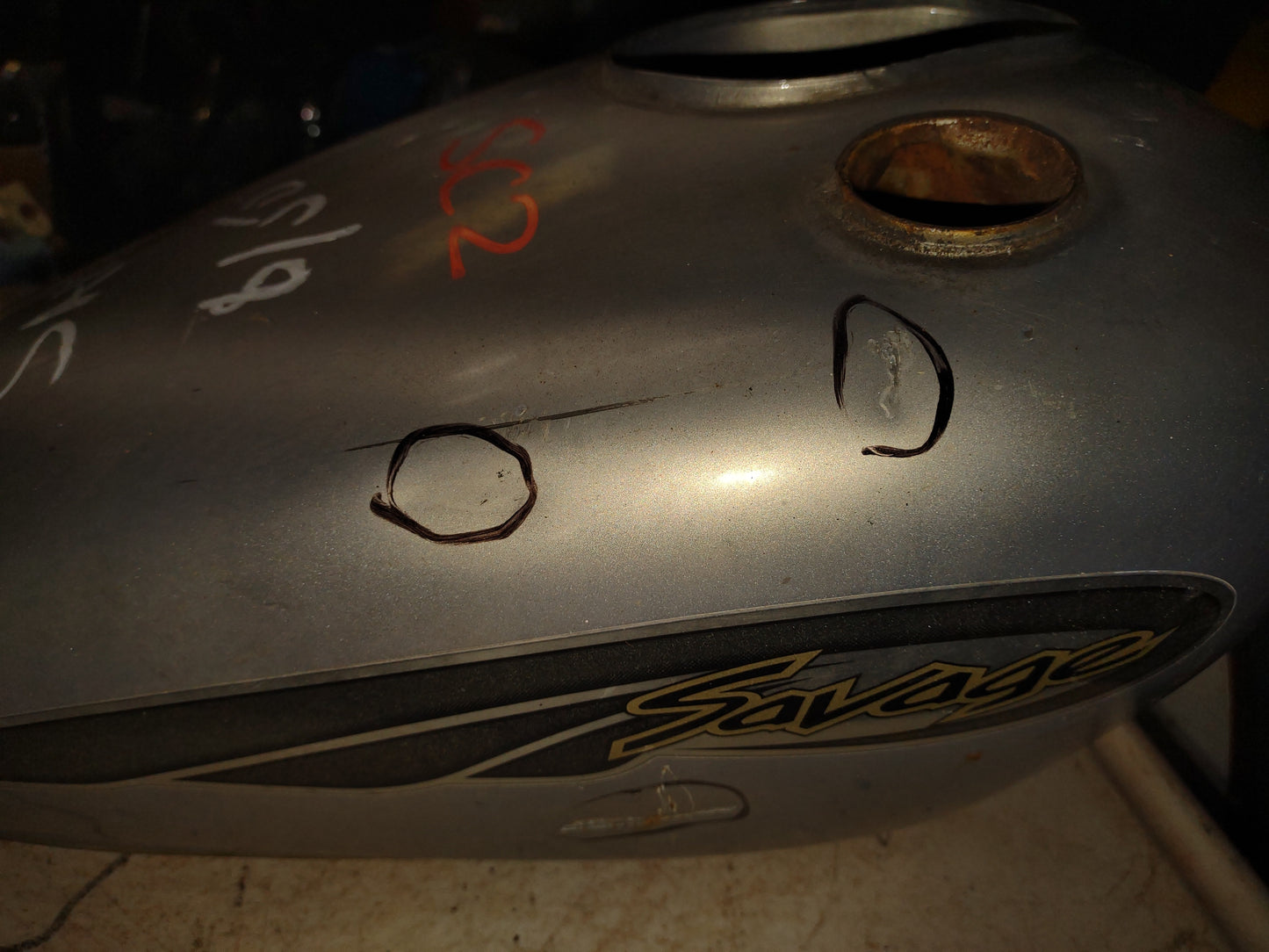 86 - 93 Suzuki Savage 650 LS LS650 Gas Tank Fuel Petrol Cell Reservoir