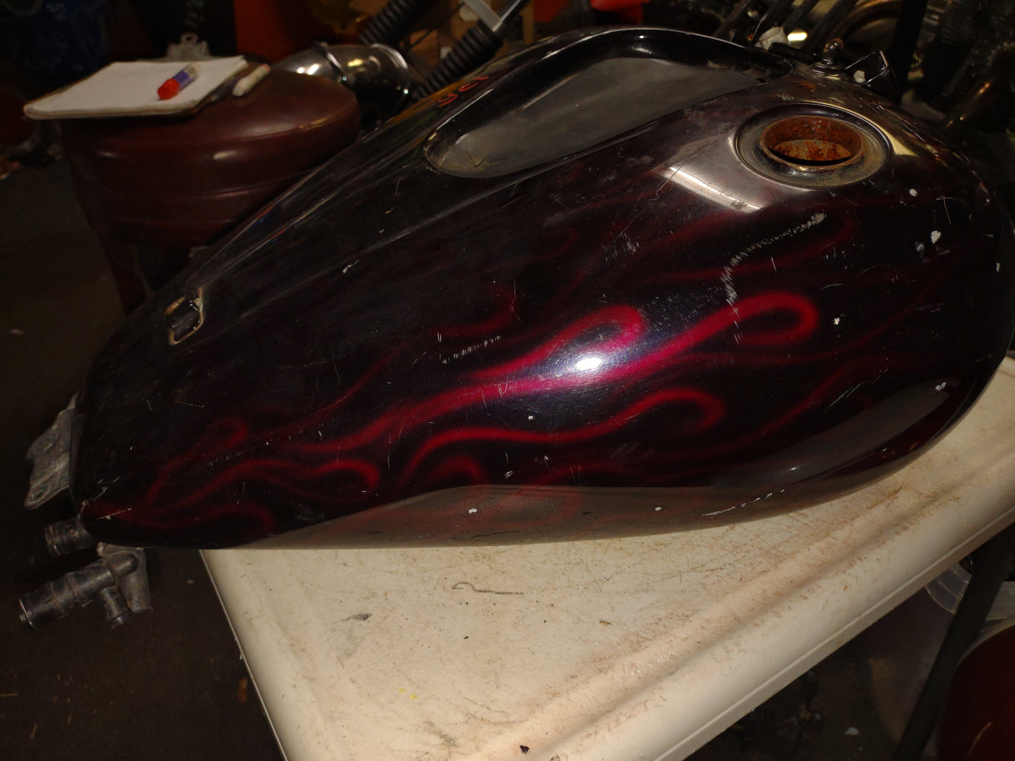 06 Yamaha Stratoliner Gas Tank Fuel Petrol Cell Reservoir XV1900A XV1900 XV 1900