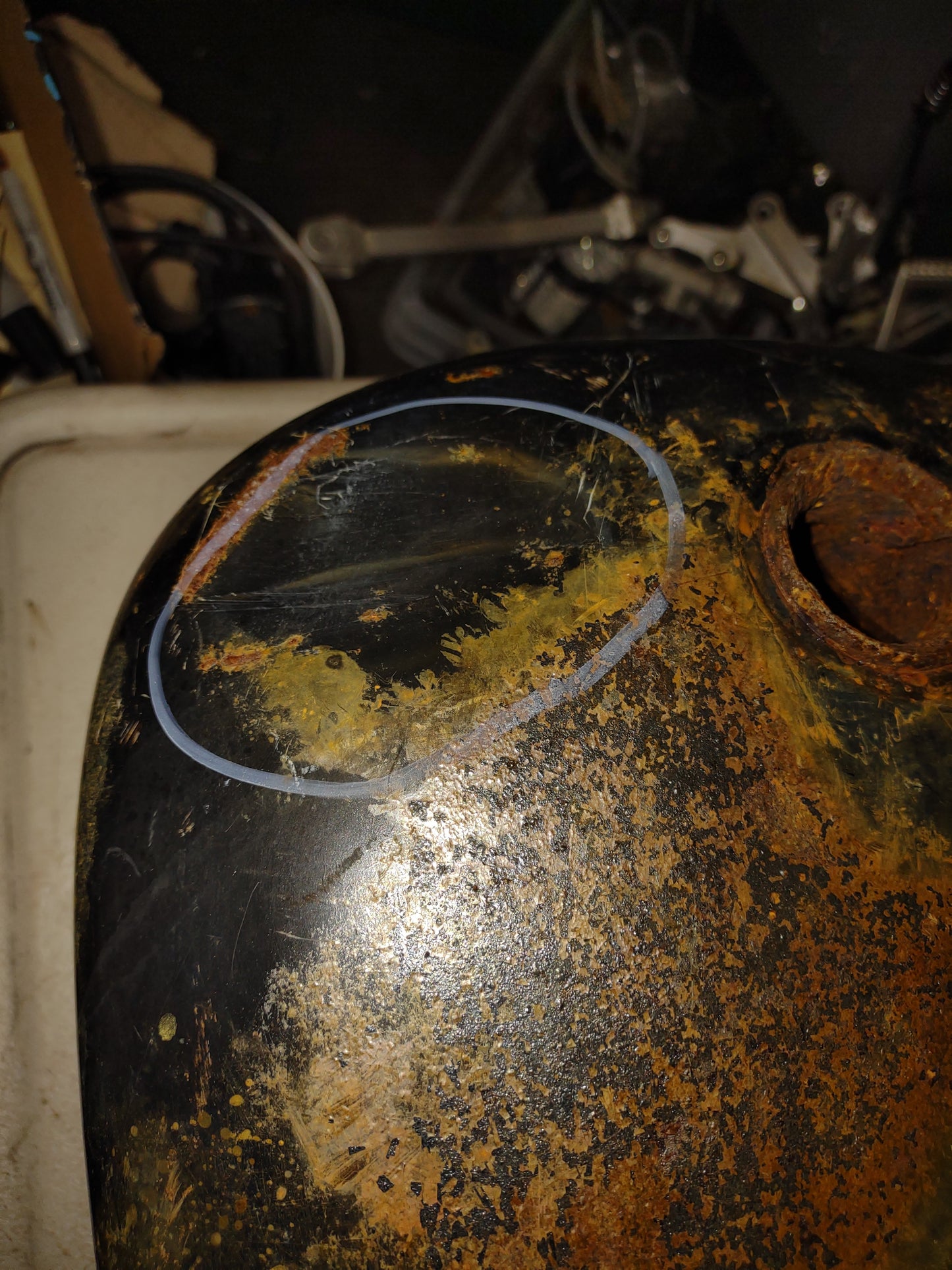 Suzuki Intruder 700? Gas Tank Fuel Petrol Cell Reservoir VS VS700?