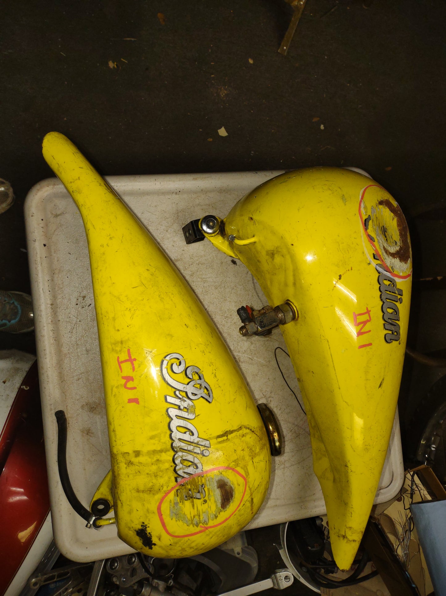 Indian Motorcycle Split Gas Tank Fuel Petrol Cell
