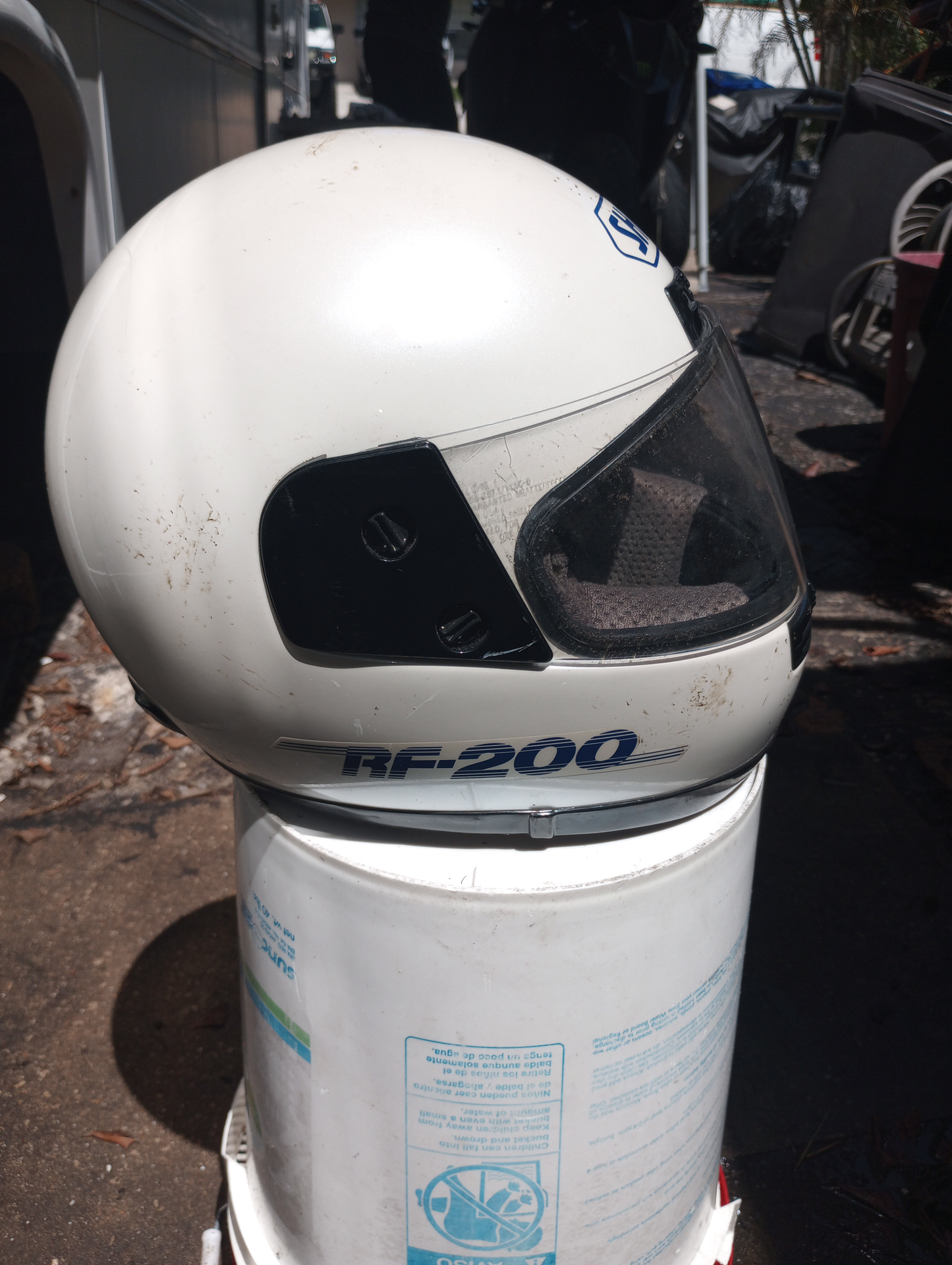 SOLD Shoei RF-200 Full Face Motorcycle Helmet XXL White RF200
