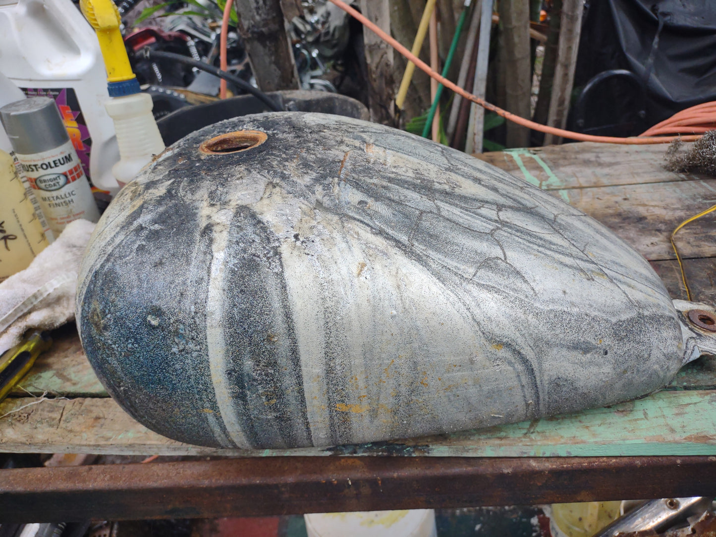 SOLD Honda Shadow 600 VT600 Gas Fuel Petrol Tank Will Sell Complete or for Parts - Bill of Sale