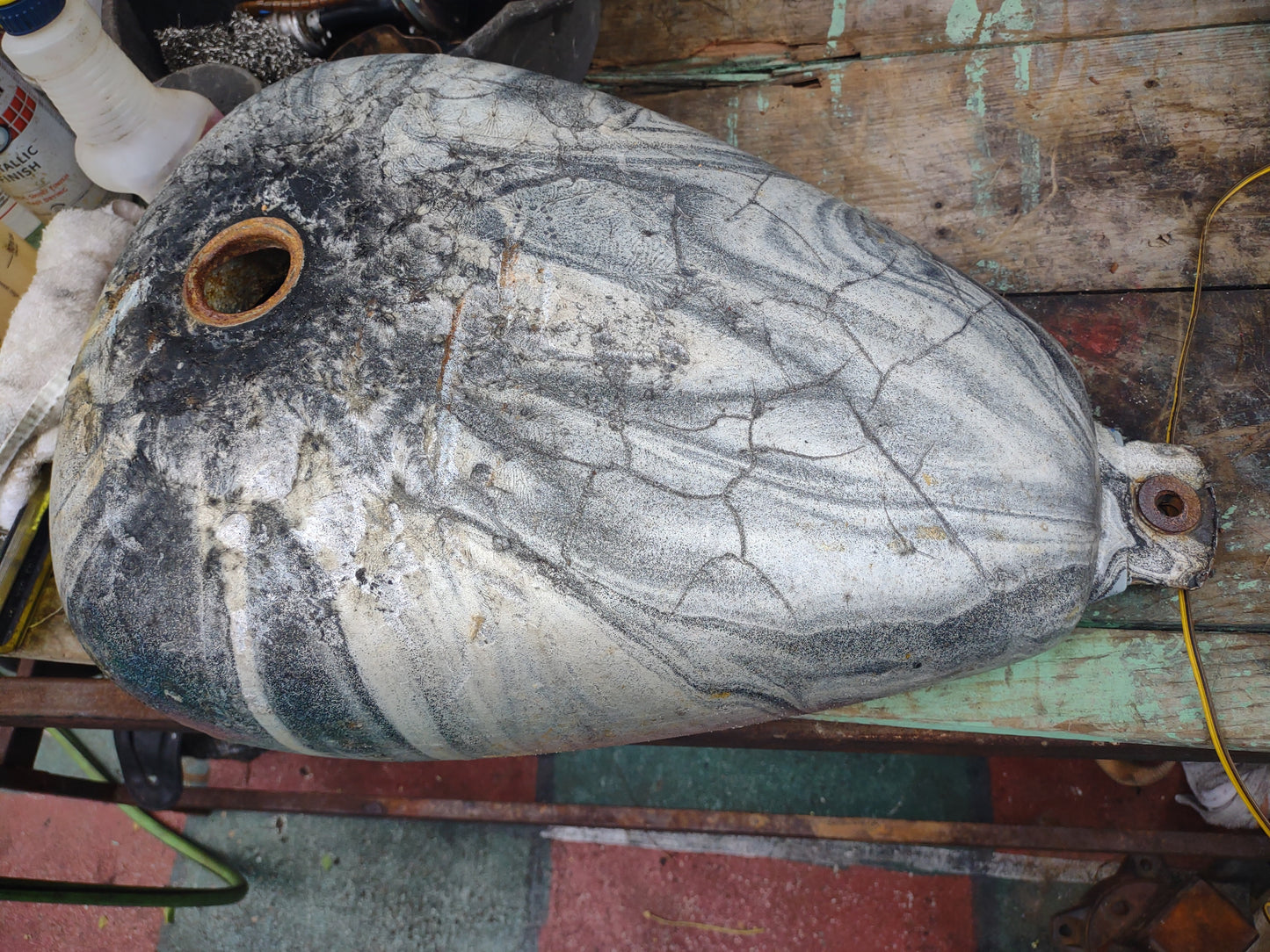 SOLD Honda Shadow 600 VT600 Gas Fuel Petrol Tank Will Sell Complete or for Parts - Bill of Sale