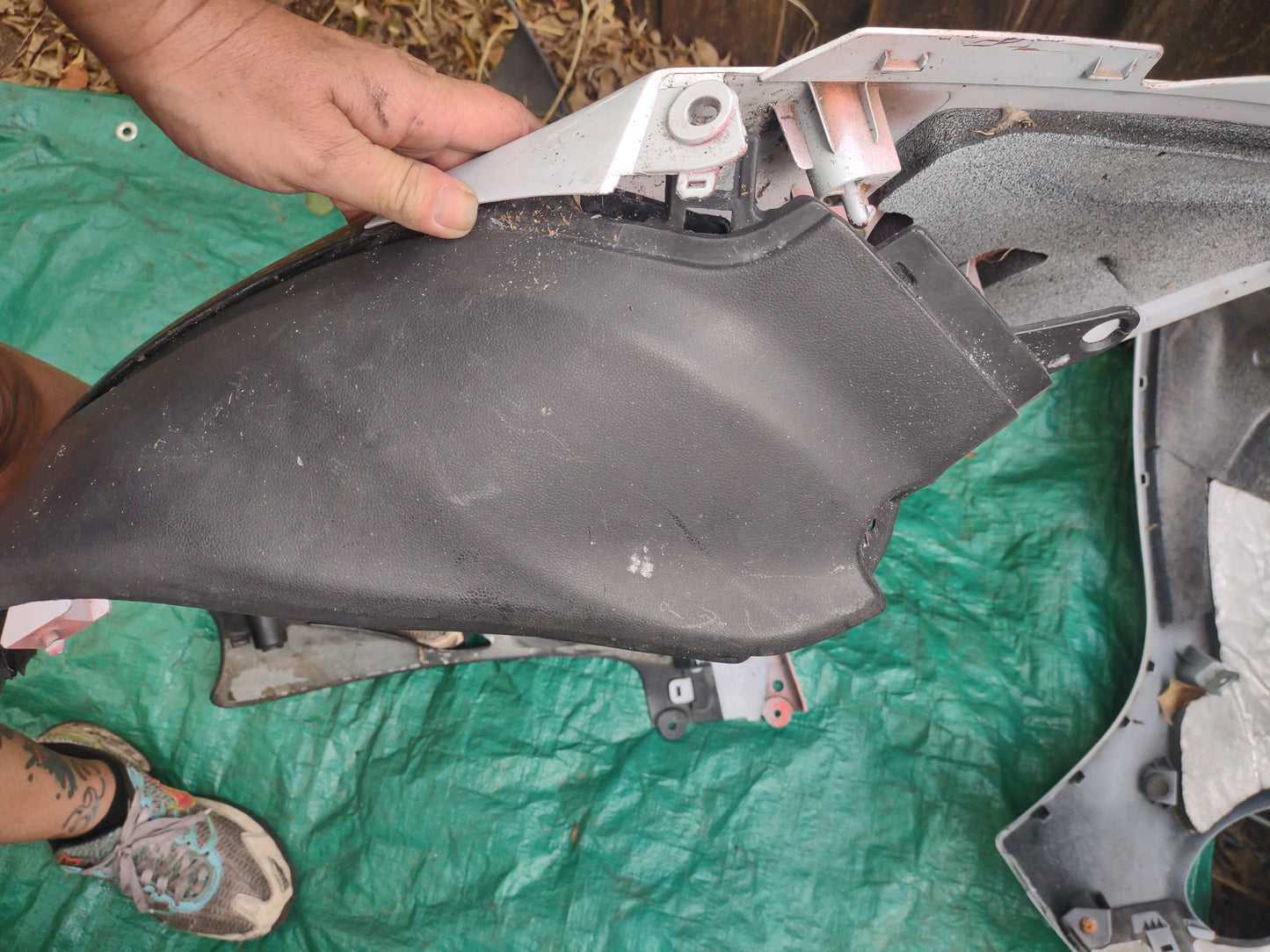 08-20 Gen 2 Suzuki Hayabusa Complete Left Mid Side Fairing Plastic GSX1300R Busa