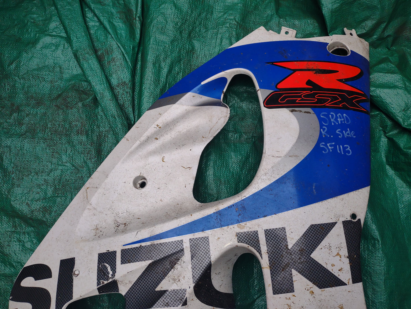 Suzuki GSXR 750 96-99 GSXR 600 97-00 Right Side Mid Lower Fairing Cowl Plastic SRAD