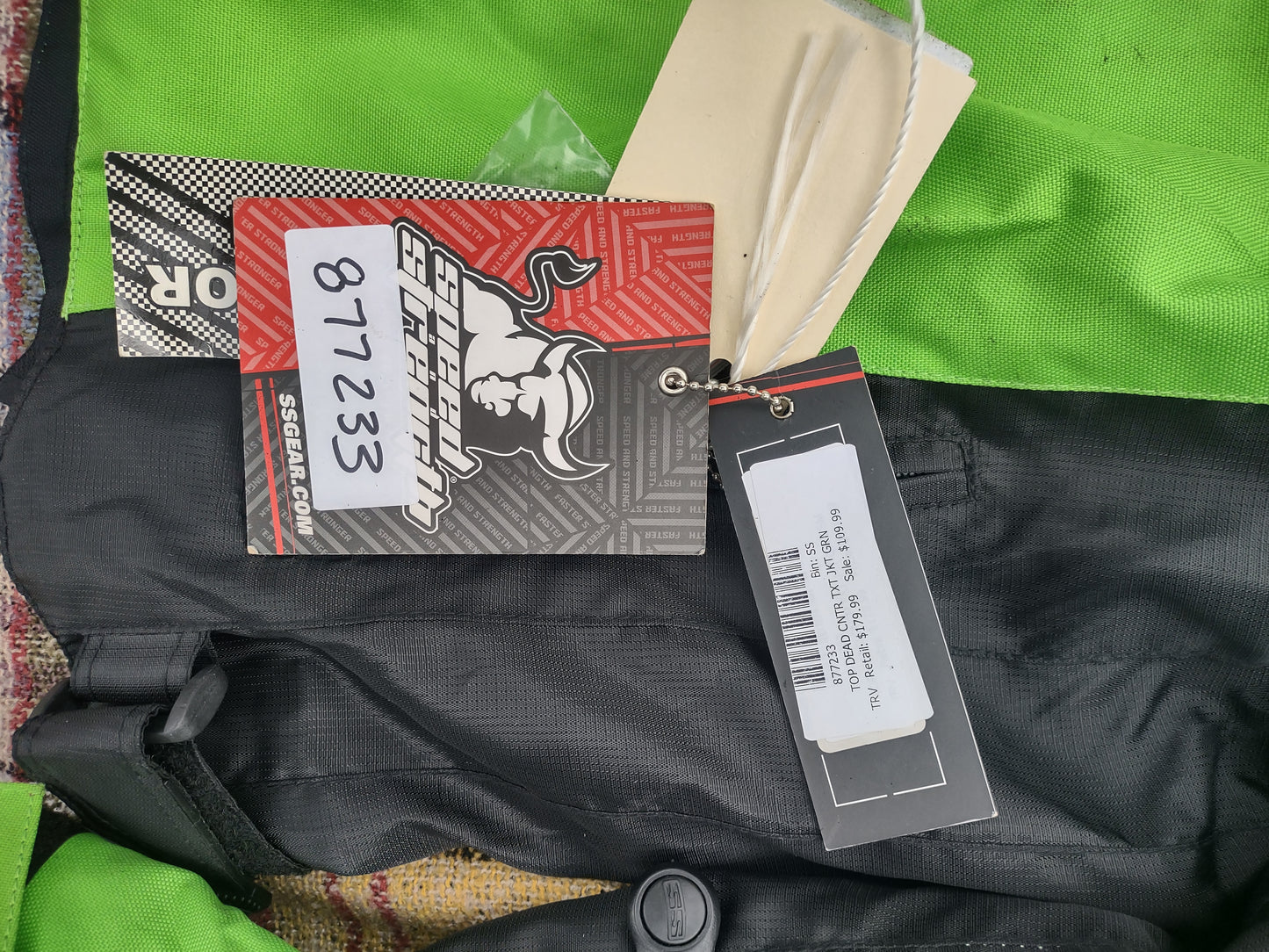 Speed & Strength Top Dead Center Motorcycle Jacket Padded Small with Tags