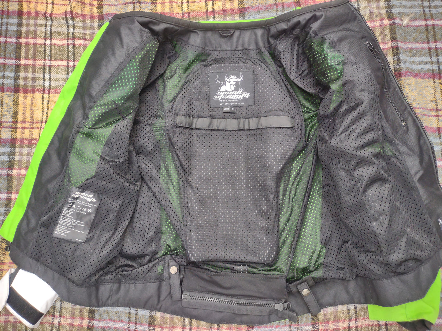 Speed & Strength Top Dead Center Motorcycle Jacket Padded Small with Tags