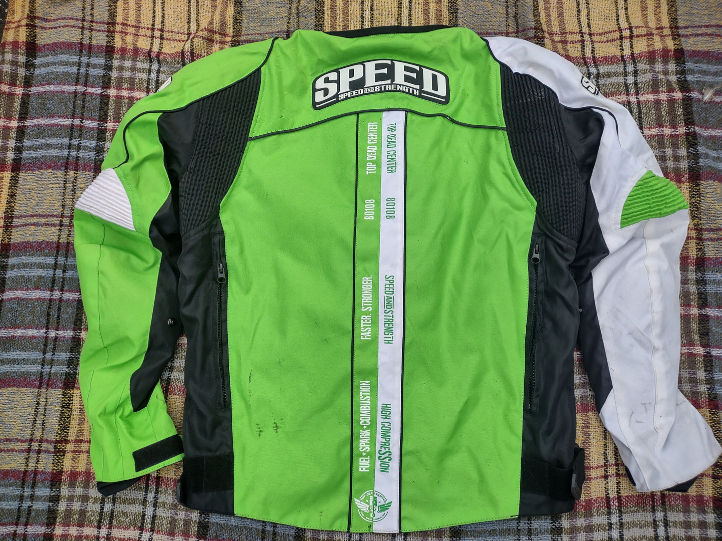 Speed & Strength Top Dead Center Motorcycle Jacket Padded Small with Tags