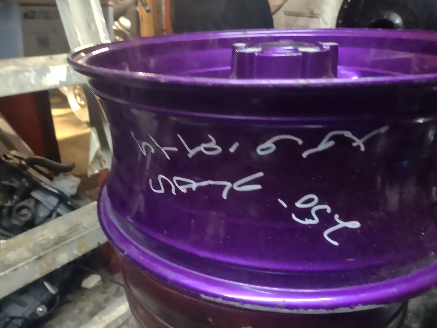08 Suzuki GSXR1000 GSXR 1000 Front and Rear Wheels Wheel Rims Rim purple
