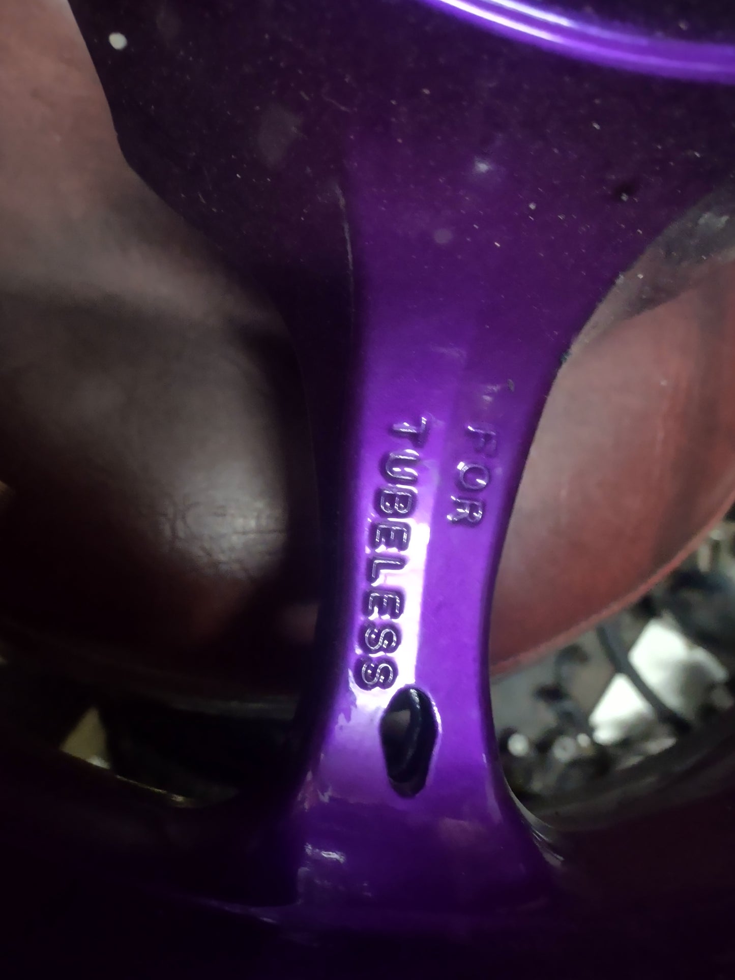 08 Suzuki GSXR1000 GSXR 1000 Front and Rear Wheels Wheel Rims Rim purple