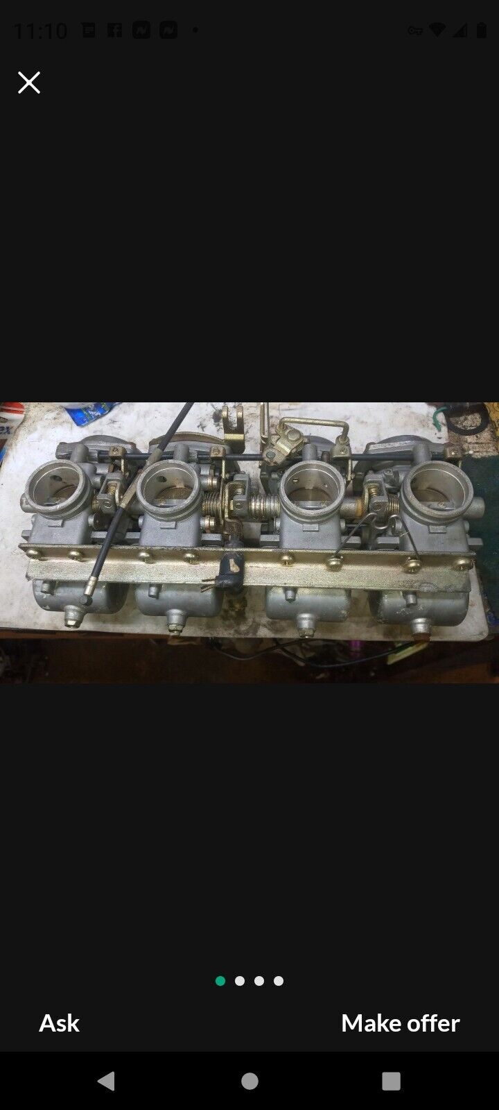 SOLD SOLD Suzuki GS1100E GS1100 GS 1100 Carburetors Carbs pretty clean been in garage for 35 years