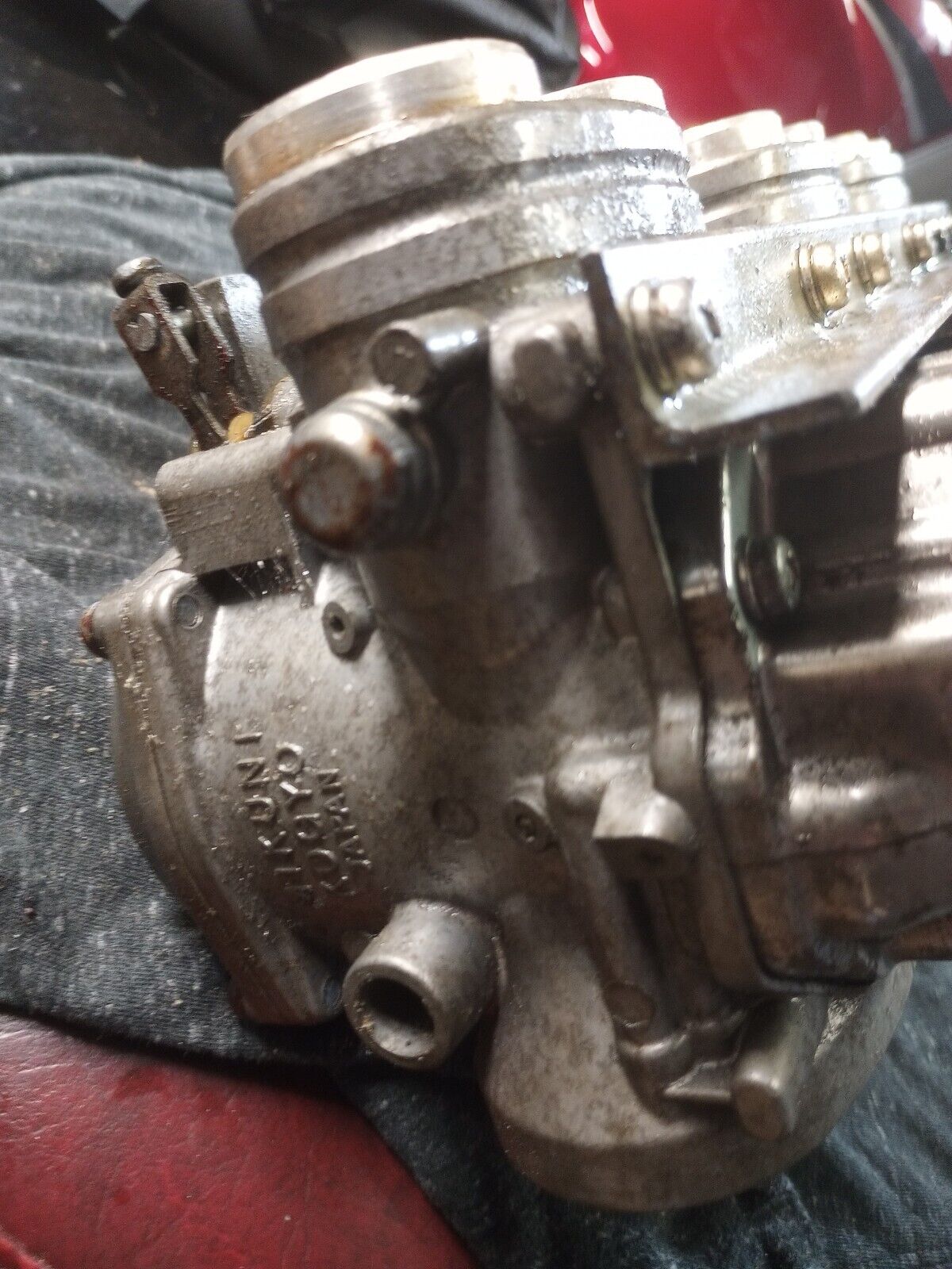 Kawasaki KZ1300 KZ 1300 carburetor carbs carburetors Mikuni sitting 20 years in my shop
