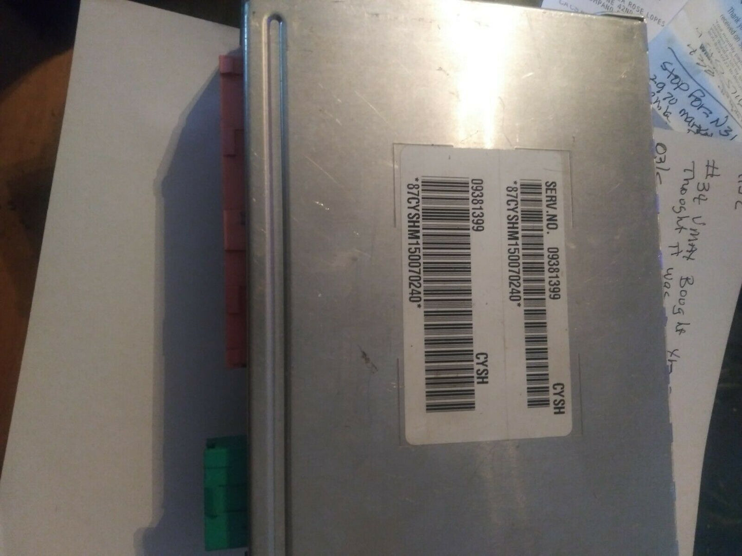 99 Chevy Chevrolet Corvette Vette C5 BODY CONTROL MODULE BCM 09381399 core not working 87cyshm1