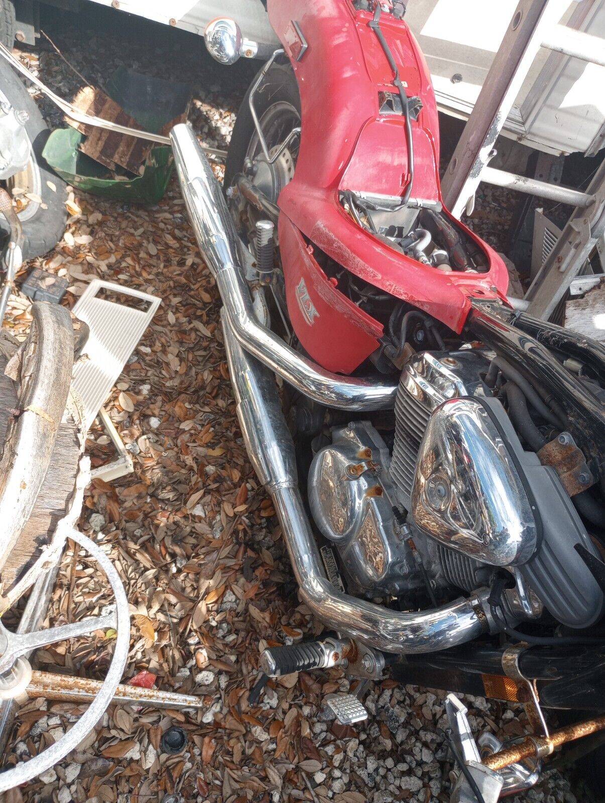SOLD SOLD 1999 - 2007 Honda Shadow VLX VT 600 Exhaust Muffler Pipe Silencer Headers OEM VLX600 VT600